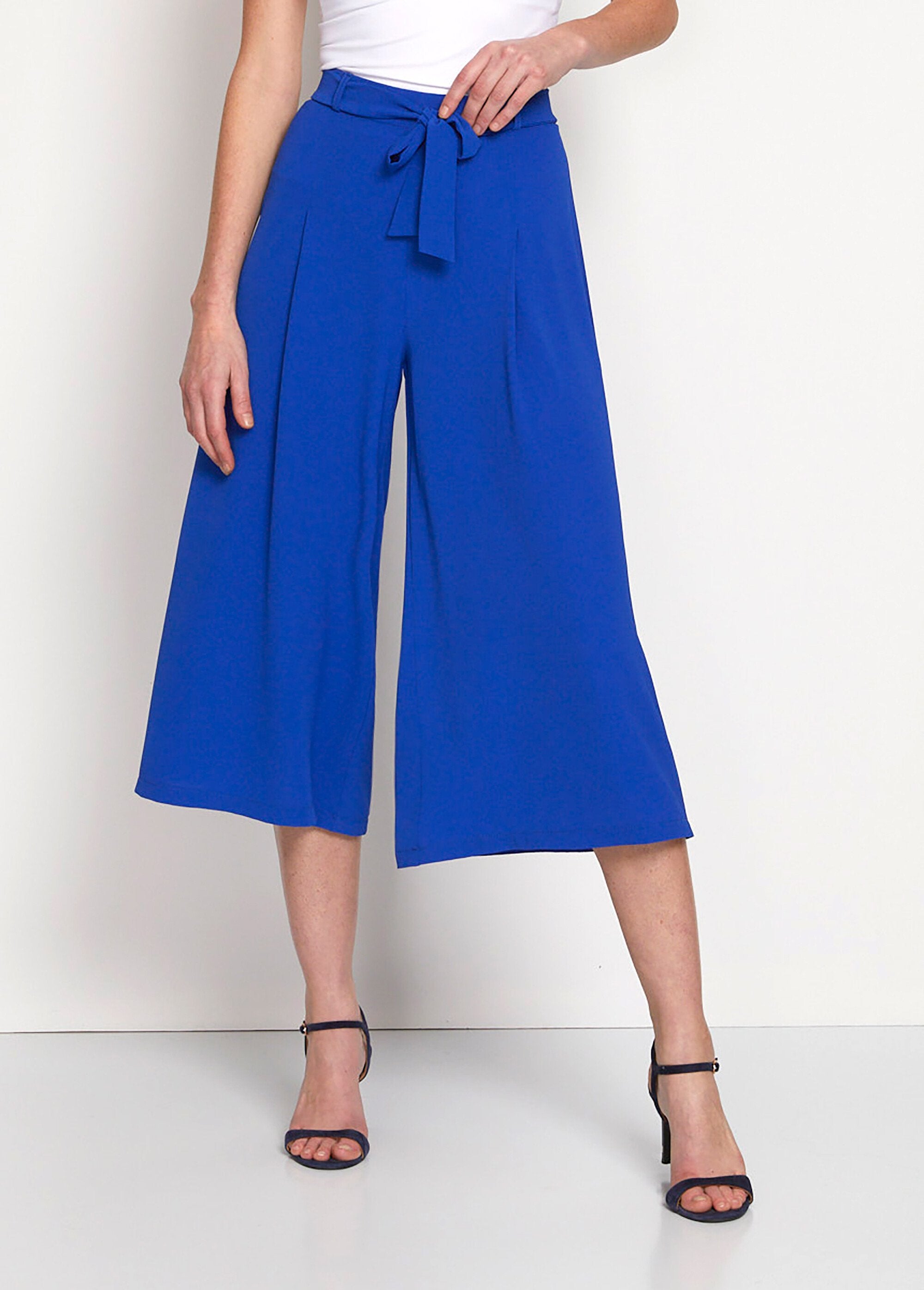 Jupe-culotte_longue_taille_semi-élastiquée_Uni_bleu_FA1_slim