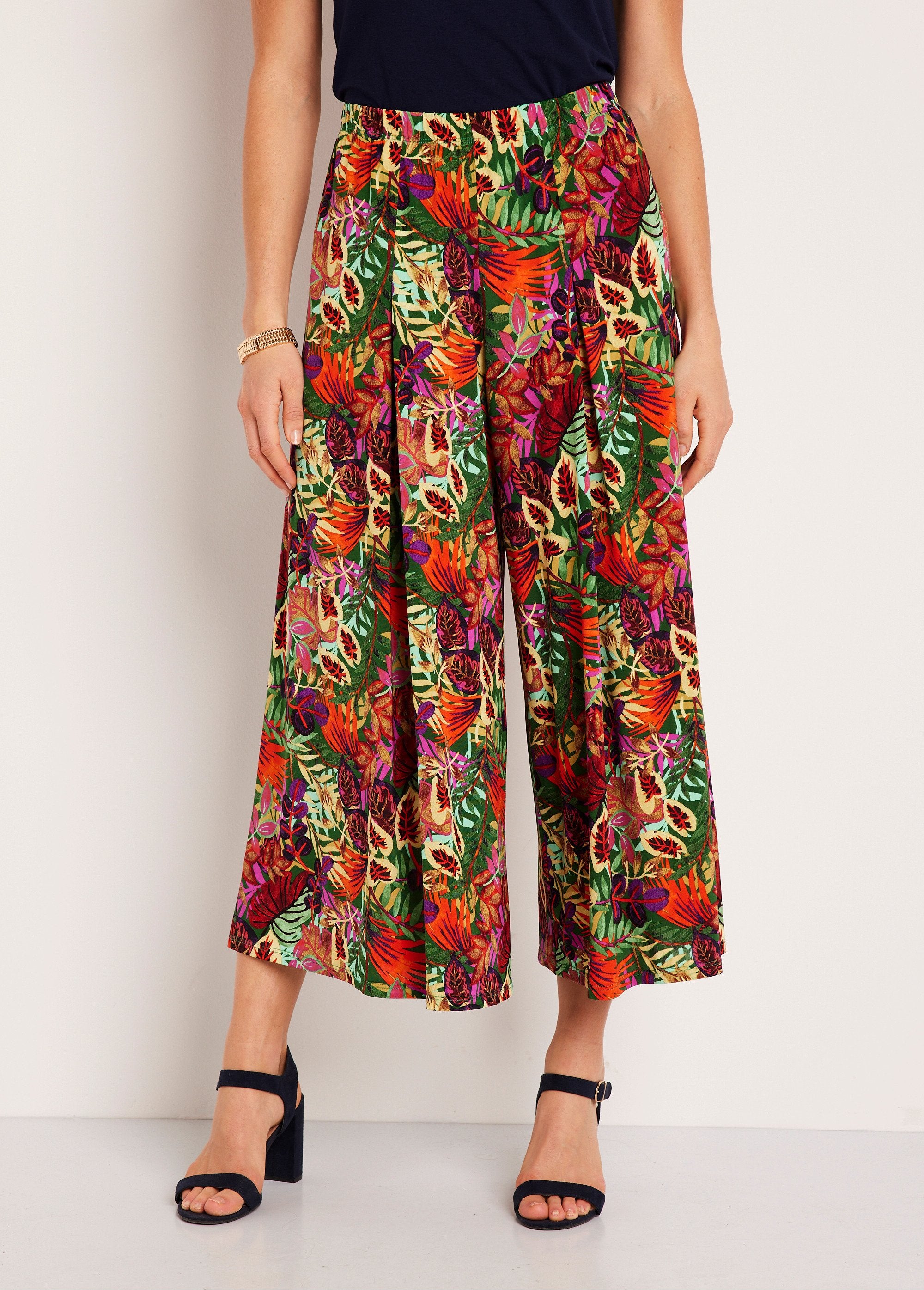 Jupe-culotte_taille_élastiquée_ample_Multicolore_FA1_slim