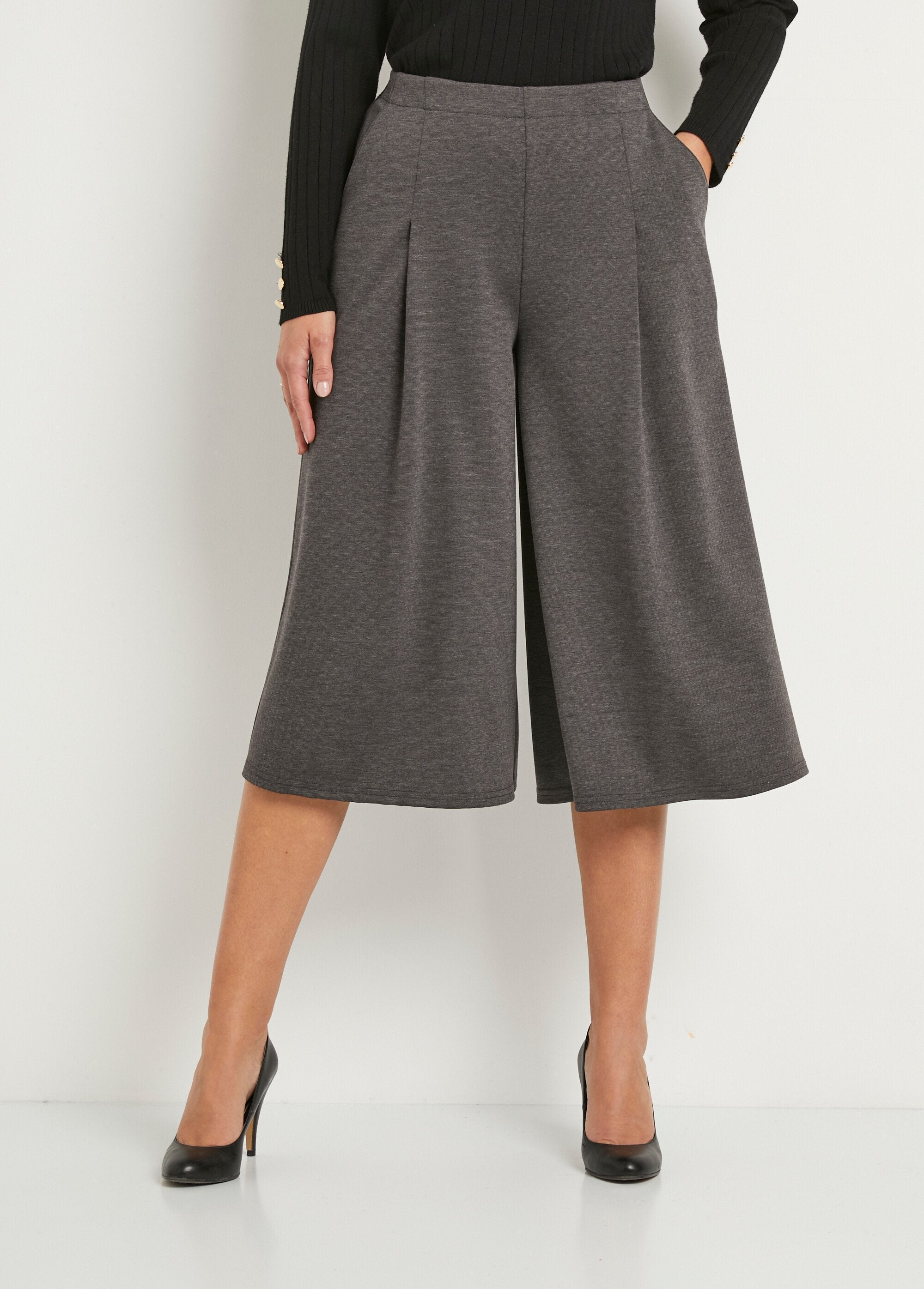 Jupe-culotte_taille_semi-élastiquée_maille_milano_Anthracite_FA1_slim