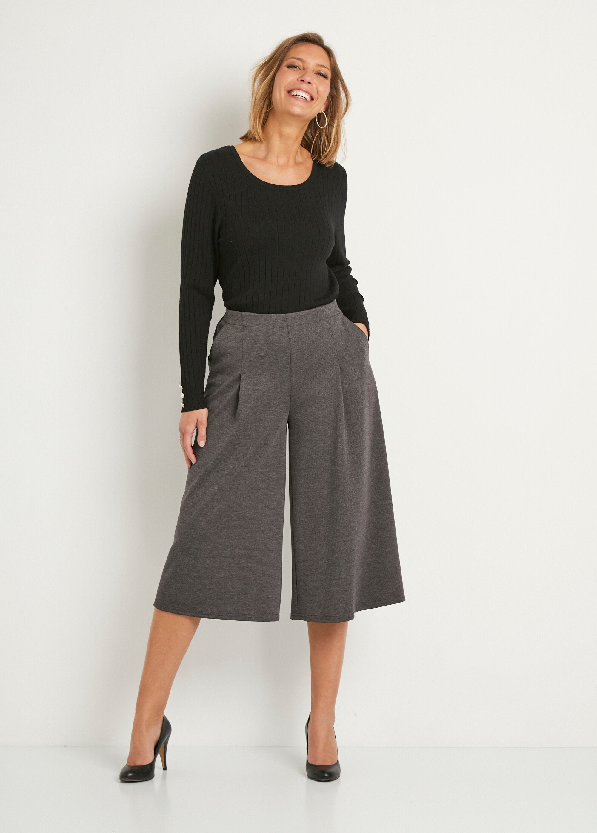 Jupe-culotte_taille_semi-élastiquée_maille_milano_Anthracite_SF1_slim