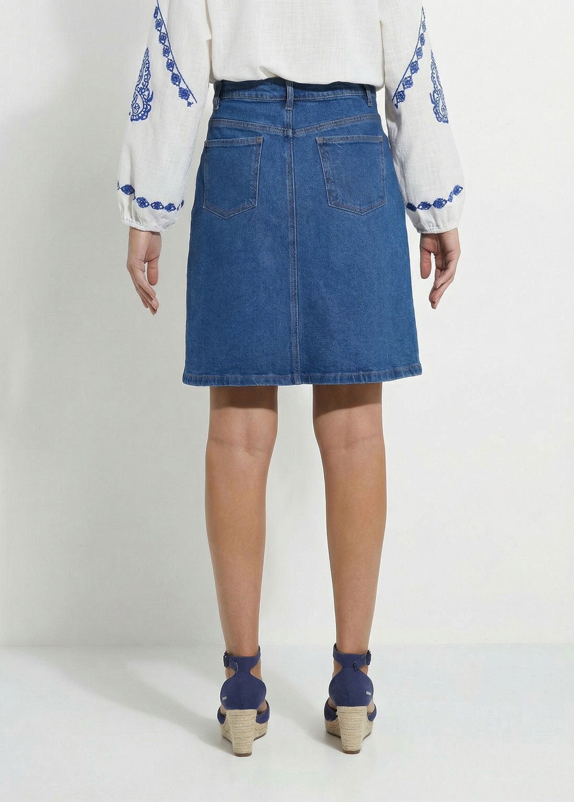 Korte_rechte_denim_rok_met_4_zakken_Bleu_stone_DO1_slim