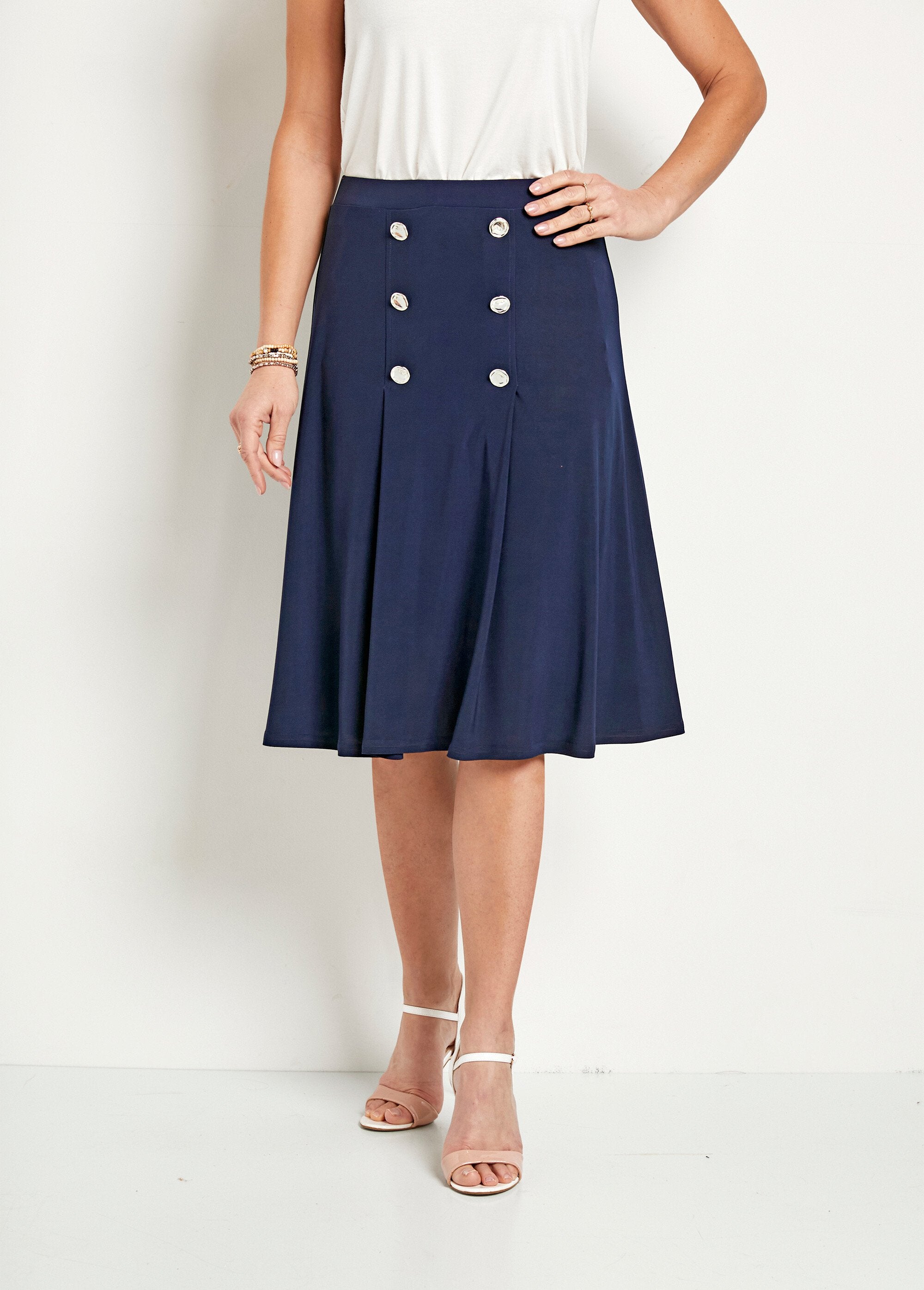 Mid-length_plain_knit_flared_skirt_with_bridge_Marine_FA1_slim