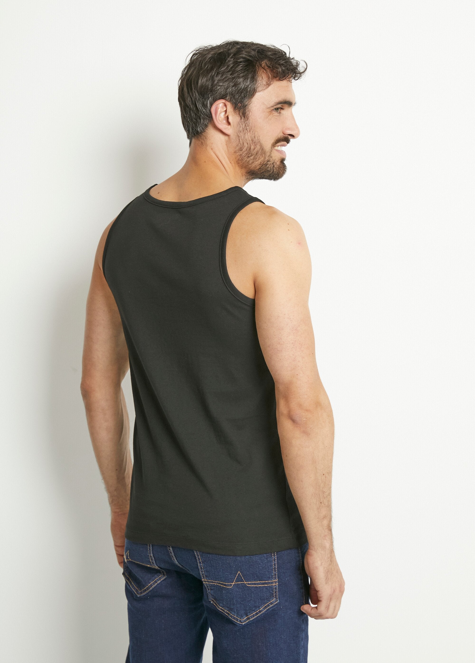 Kappa®_-_Set_van_2_mouwloze_tanktops_met_ronde_hals_Noir_lot_2_DO1_slim