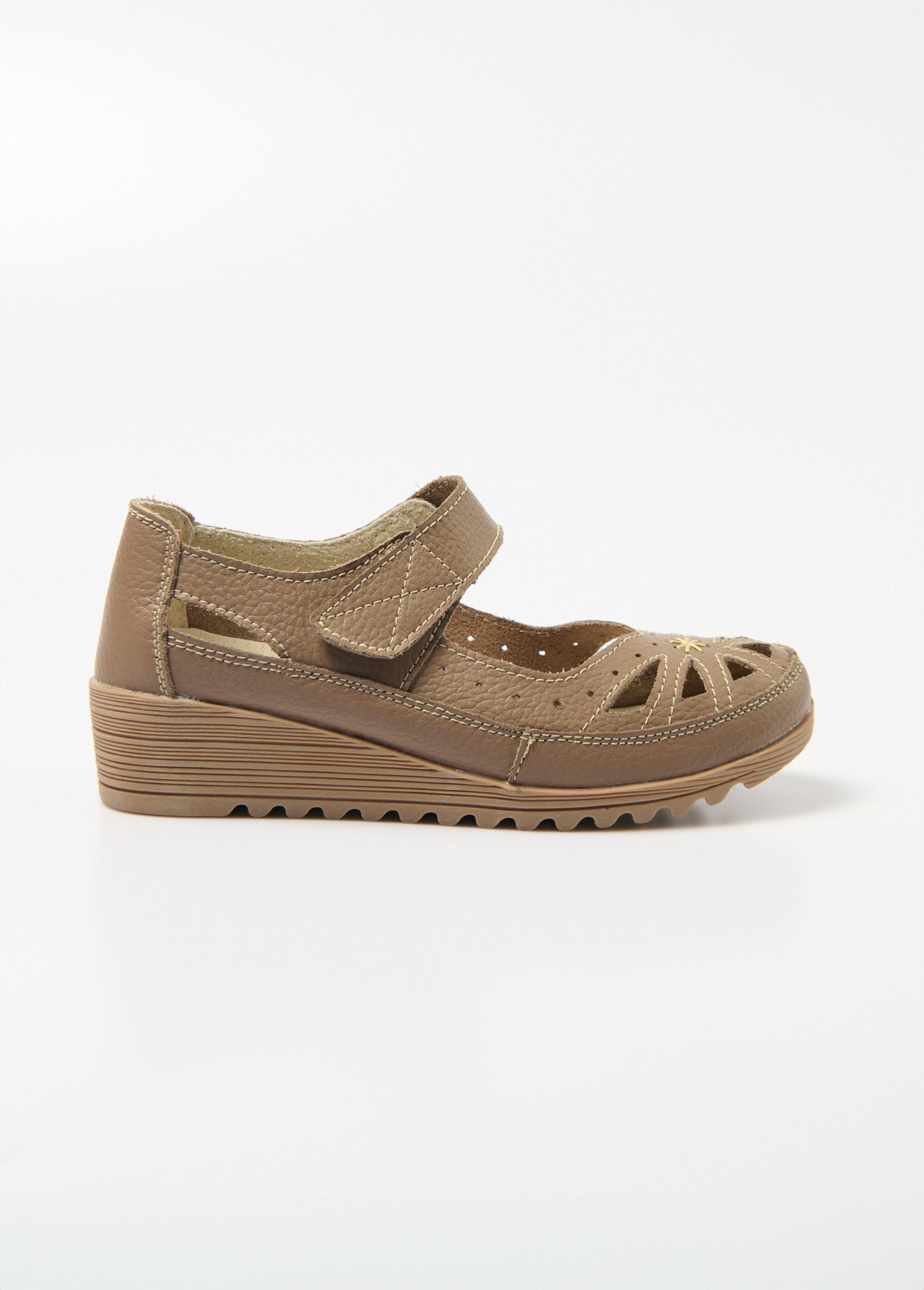 La_Bottine_Souriante®_-_Comfort_wijdte_klittenband_sandalen_Taupe_DR1_slim