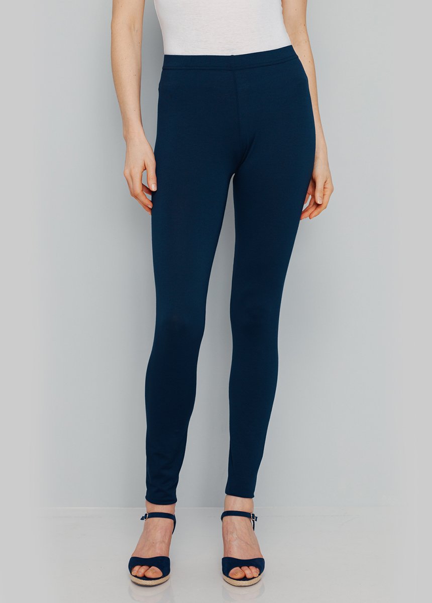 Legging_long_uni_ceinture_élastiquée_Marine_FA1_slim