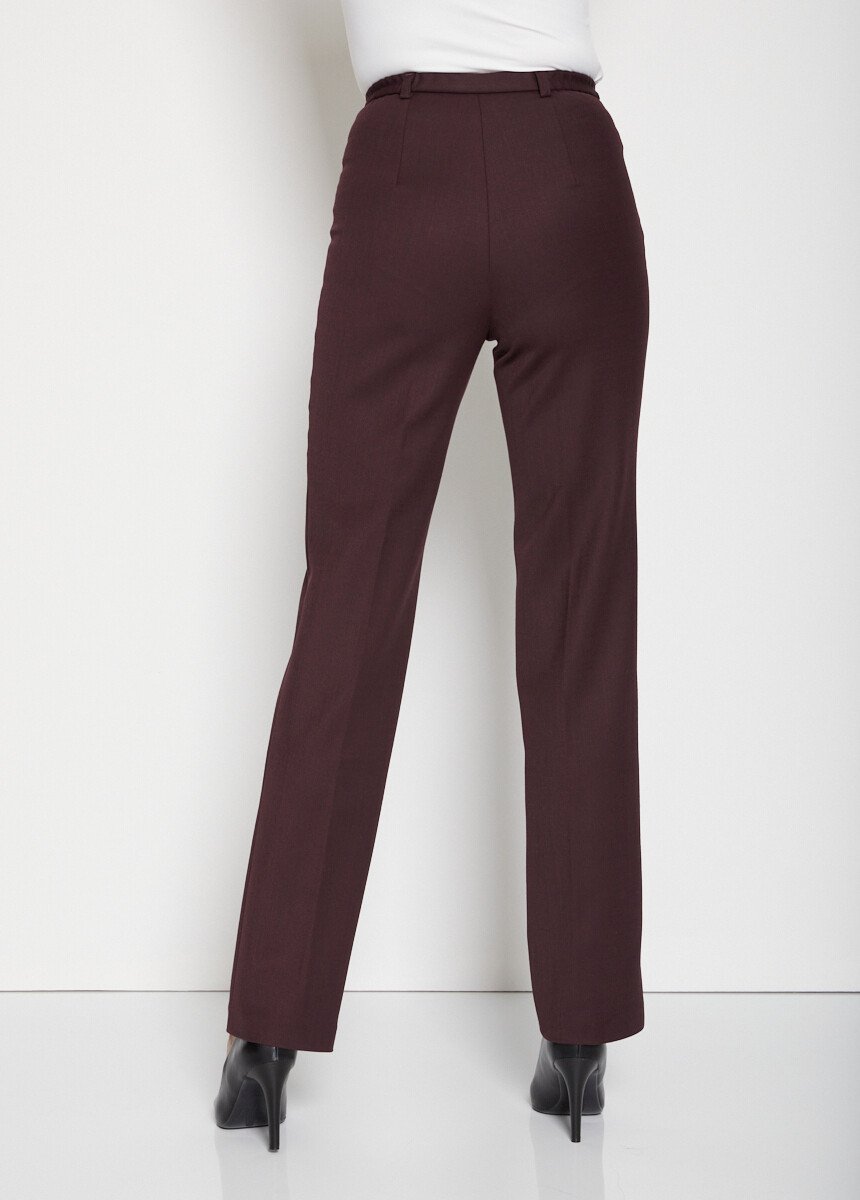 Pantalon_taille_semi-élastiquée_droit_Prune_DO1_slim