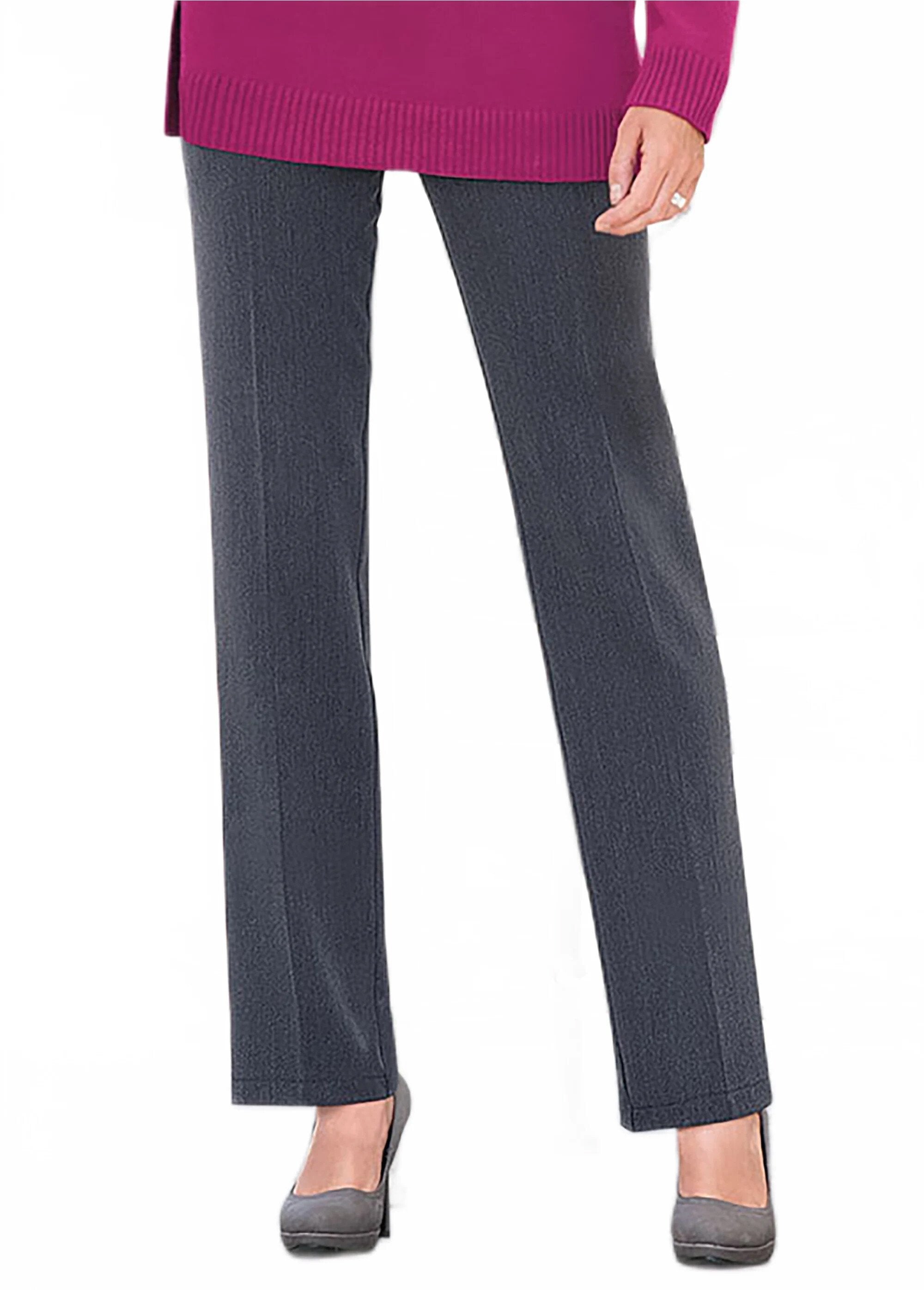 Pantalon_droit_taille_semi_élastiquée_ventre_plat_Uni_gris_FA1_slim