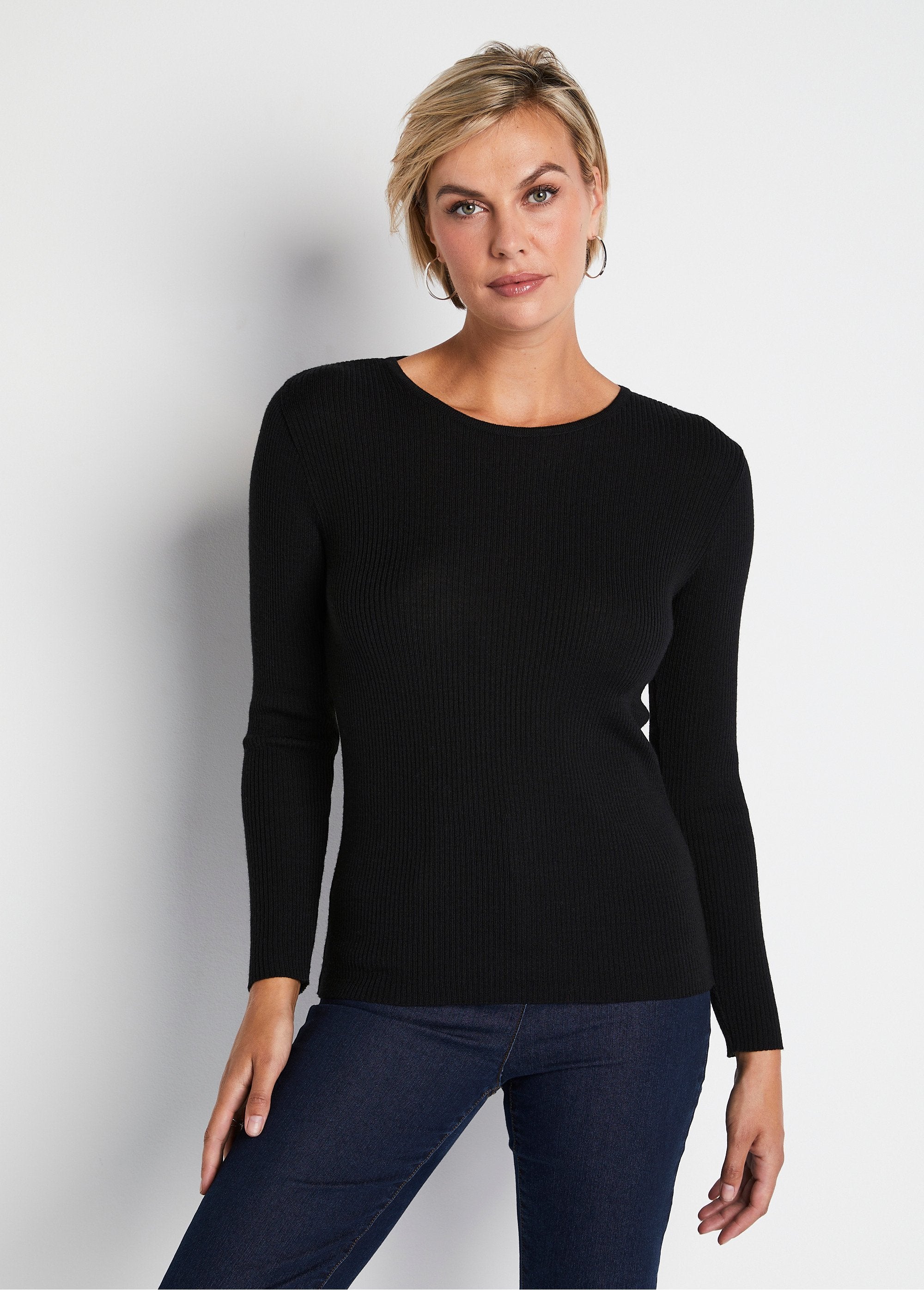 Pull_chaud_col_rond_laine_mérinos_Noir_FA1_slim