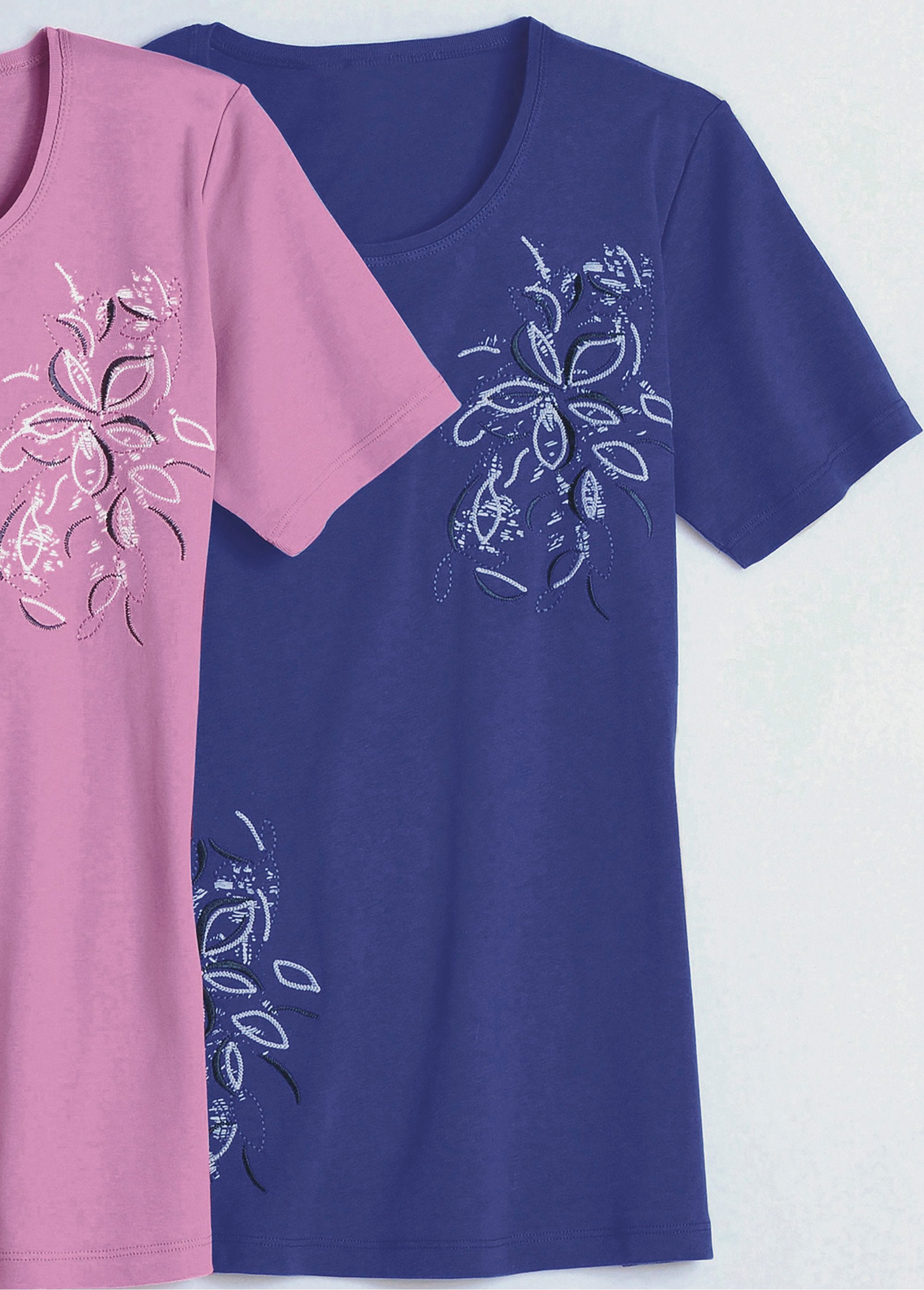 T-shirt_long_broderie_placée_fleurs_Bleu_delphes_FA1_slim