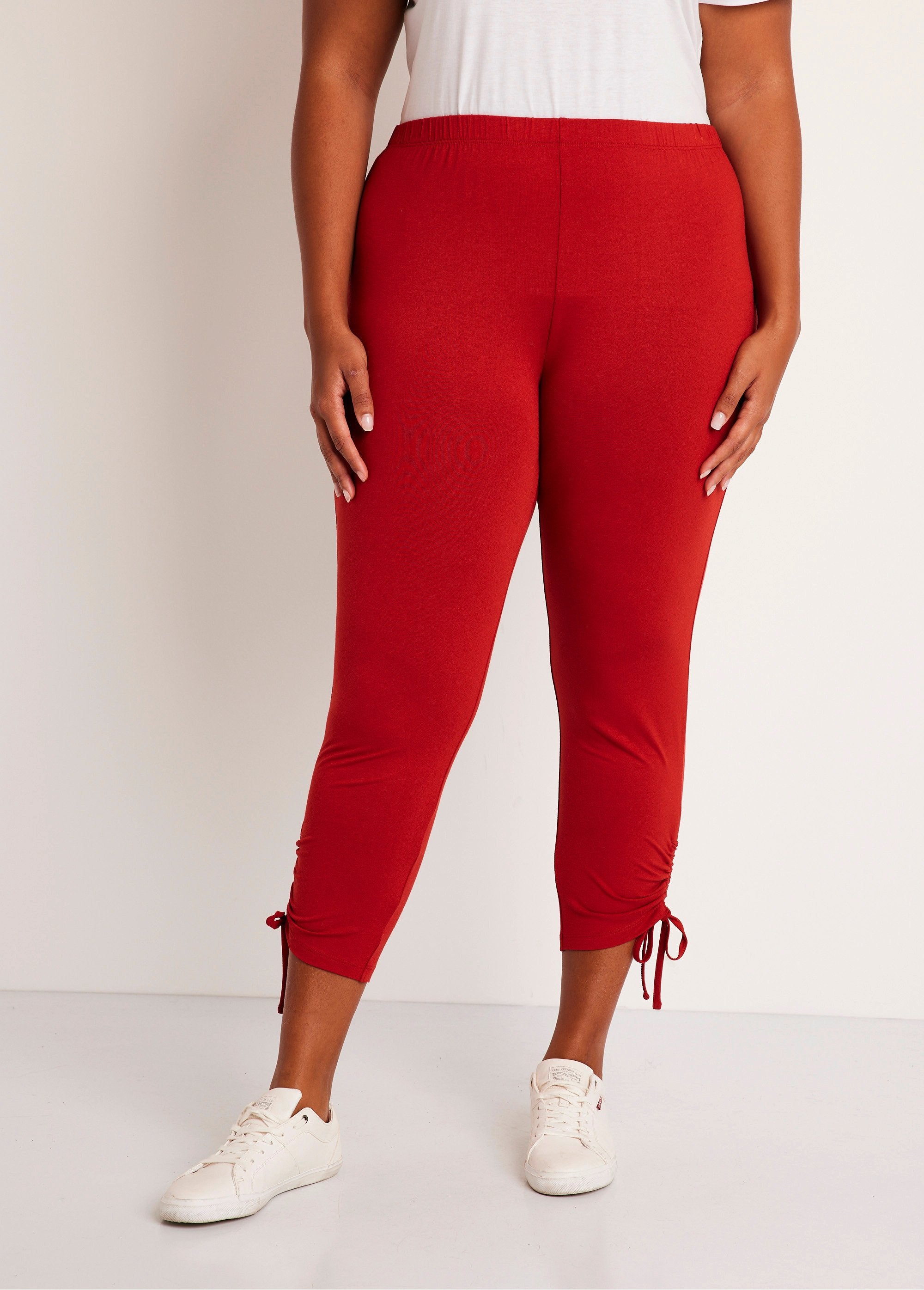 Legging_court_ceinture_élastiqué_Uni_paprika_FA1_curvy