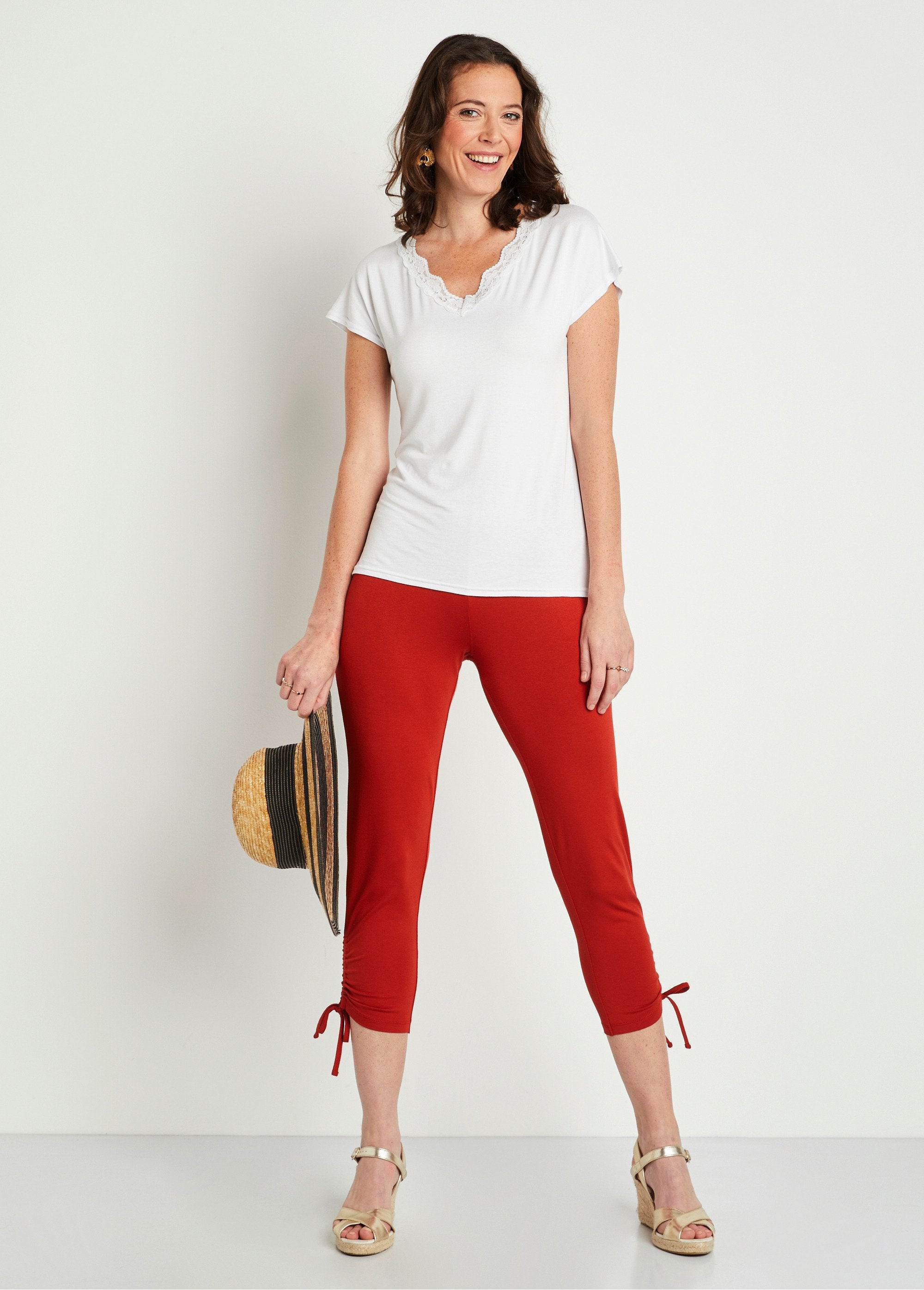 Legging_court_ceinture_élastiqué_Uni_paprika_SF1_slim