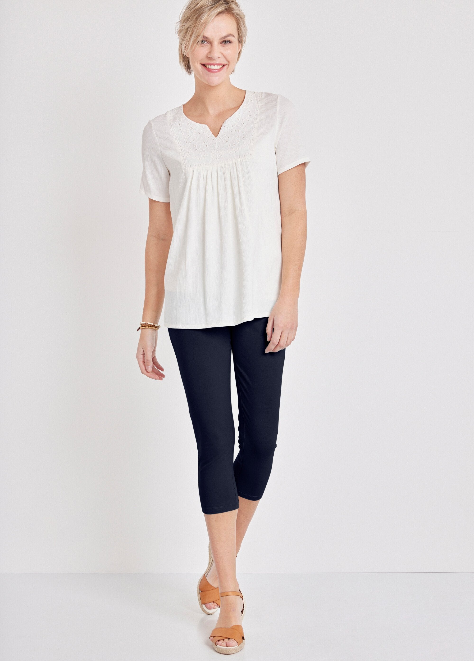 Legging_court_coton_uni_ou_imprimé_Uni_marine_SF1_slim