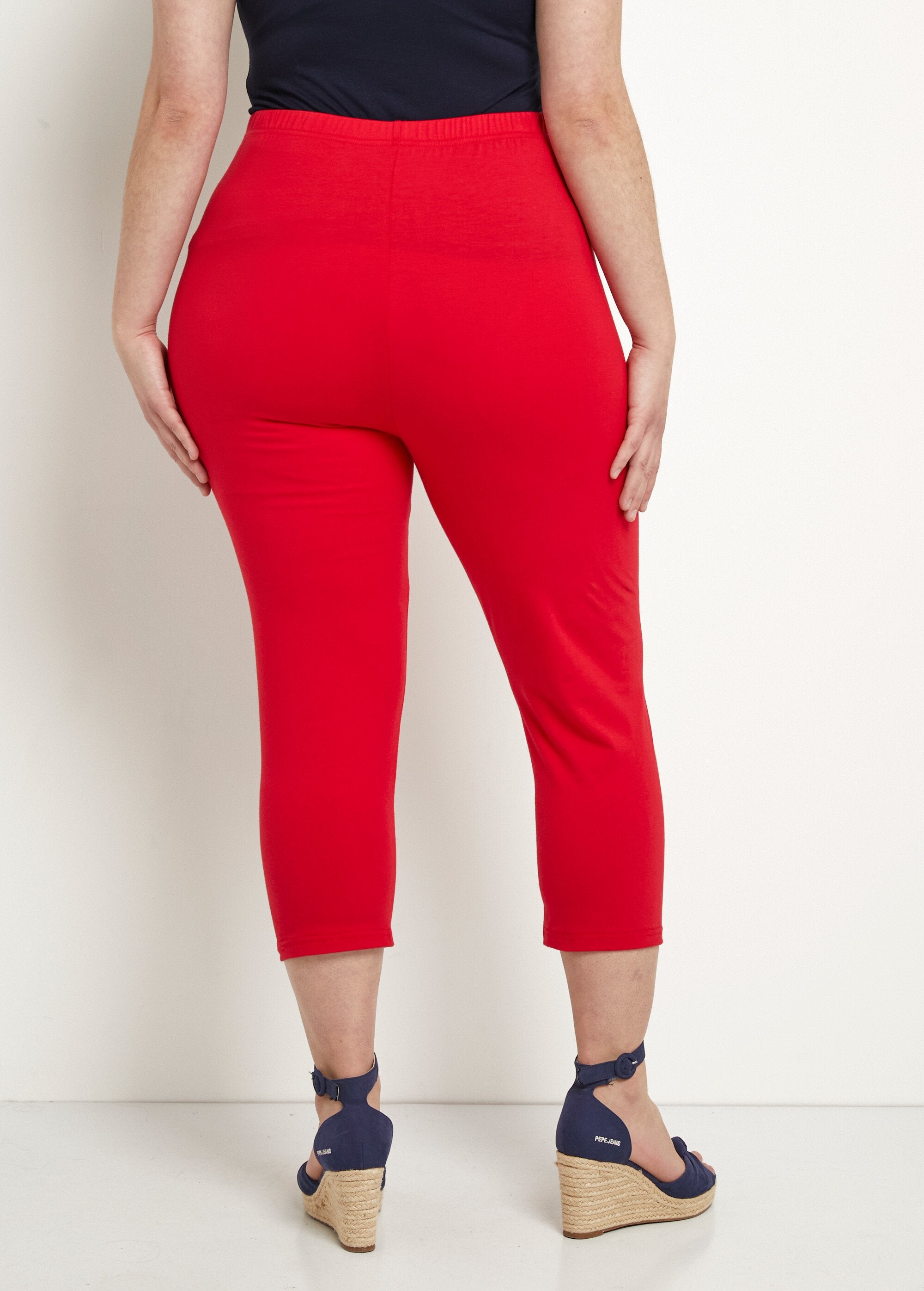 Legging_court_taille_élastiquée_coton_Uni_capucine_DO1_curvy