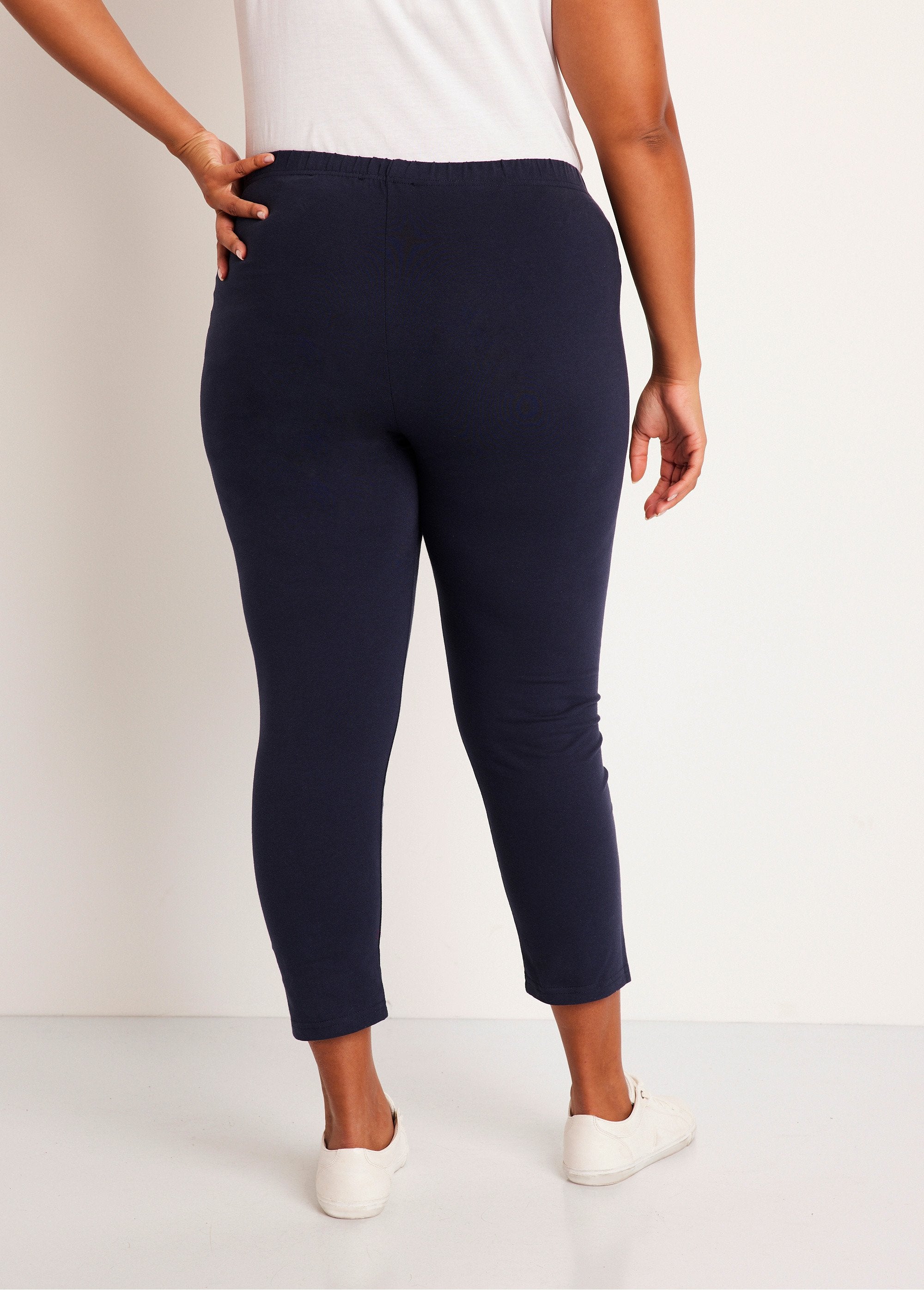 Legging_court_uni_ceinture_élastiquée_Marine_DO1_curvy