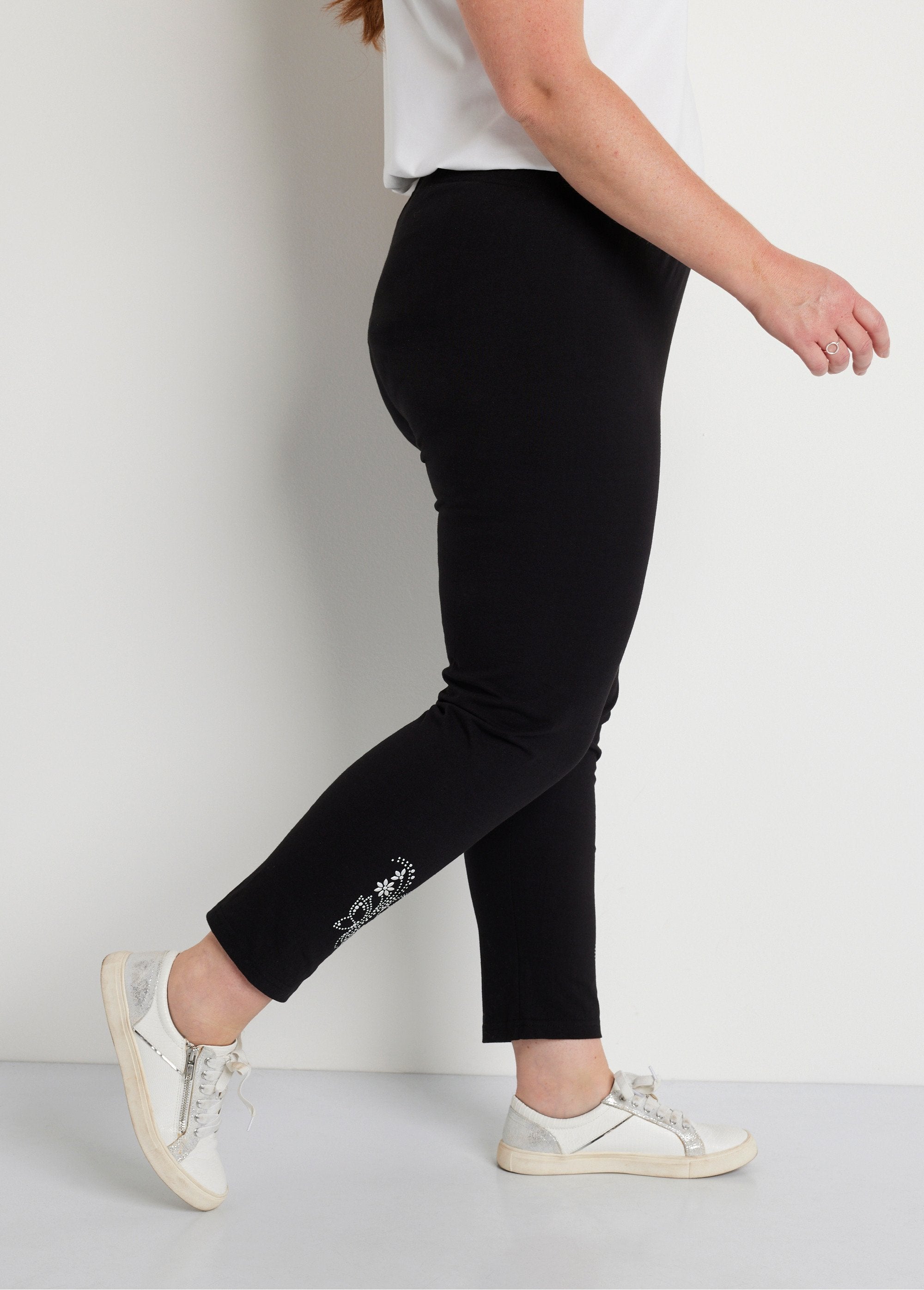 Legging_court_uni_ceinture_élastiquée_Noir_DR1_curvy