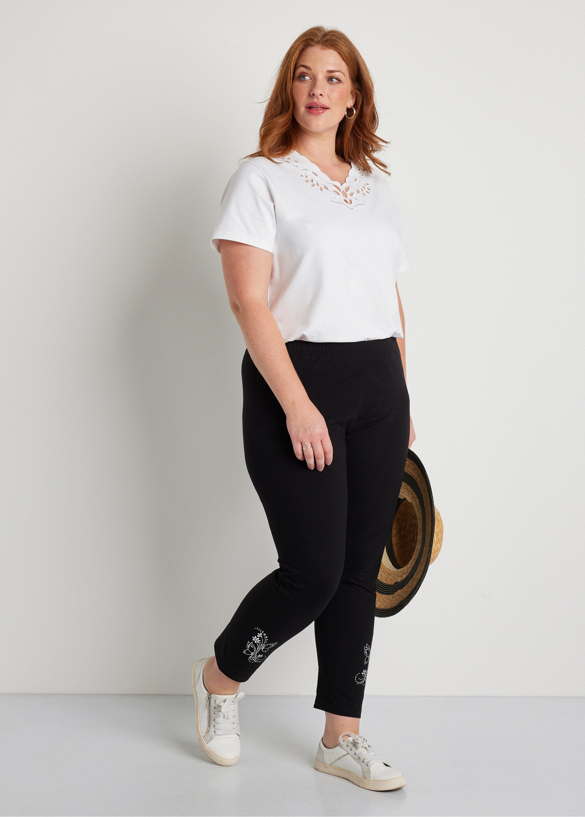 Short_plain_leggings_with_elasticated_waistband_Black_SF1_curvy