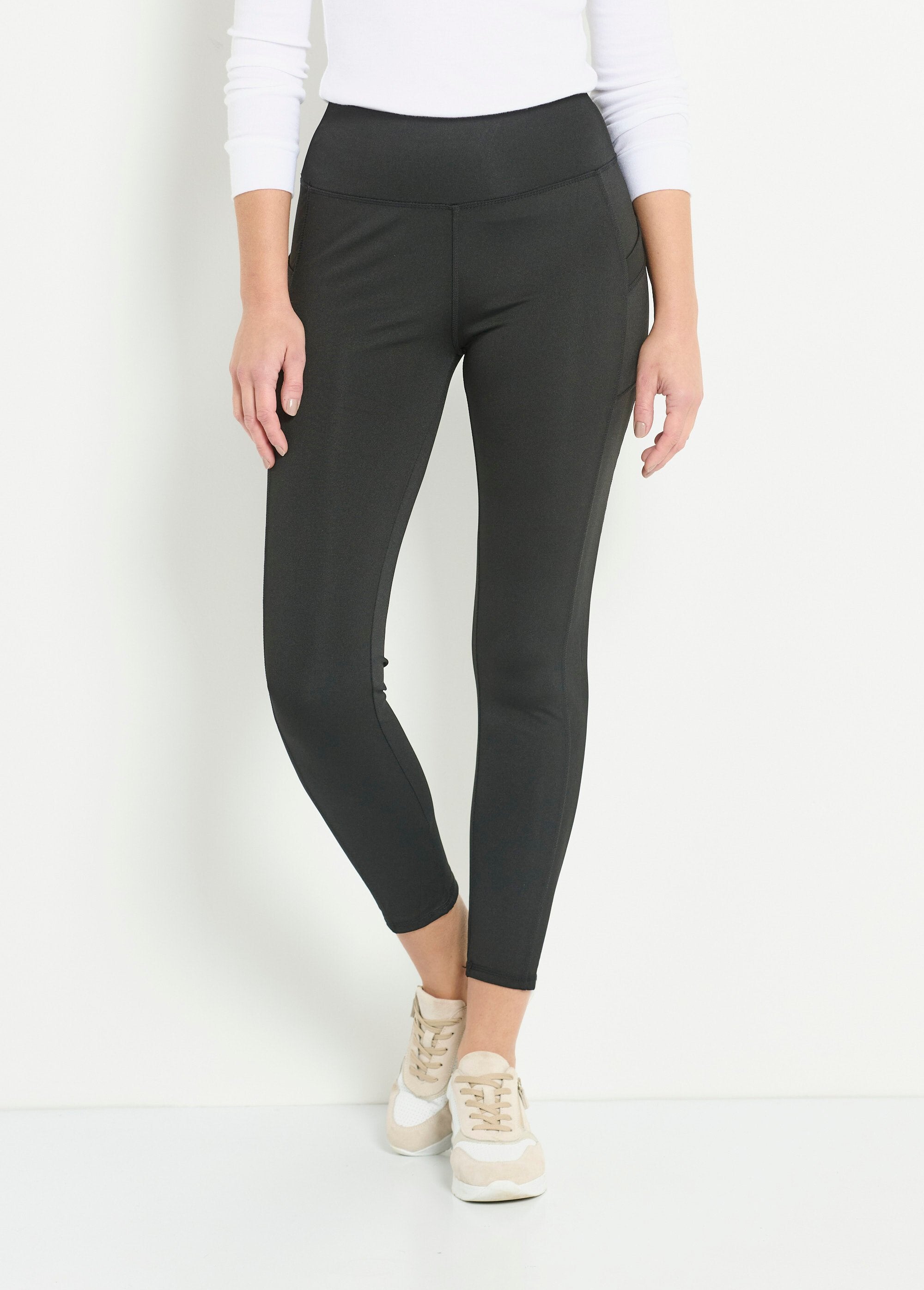 Effen_sportlegging_met_elastische_tailleband_Noir_FA1_slim