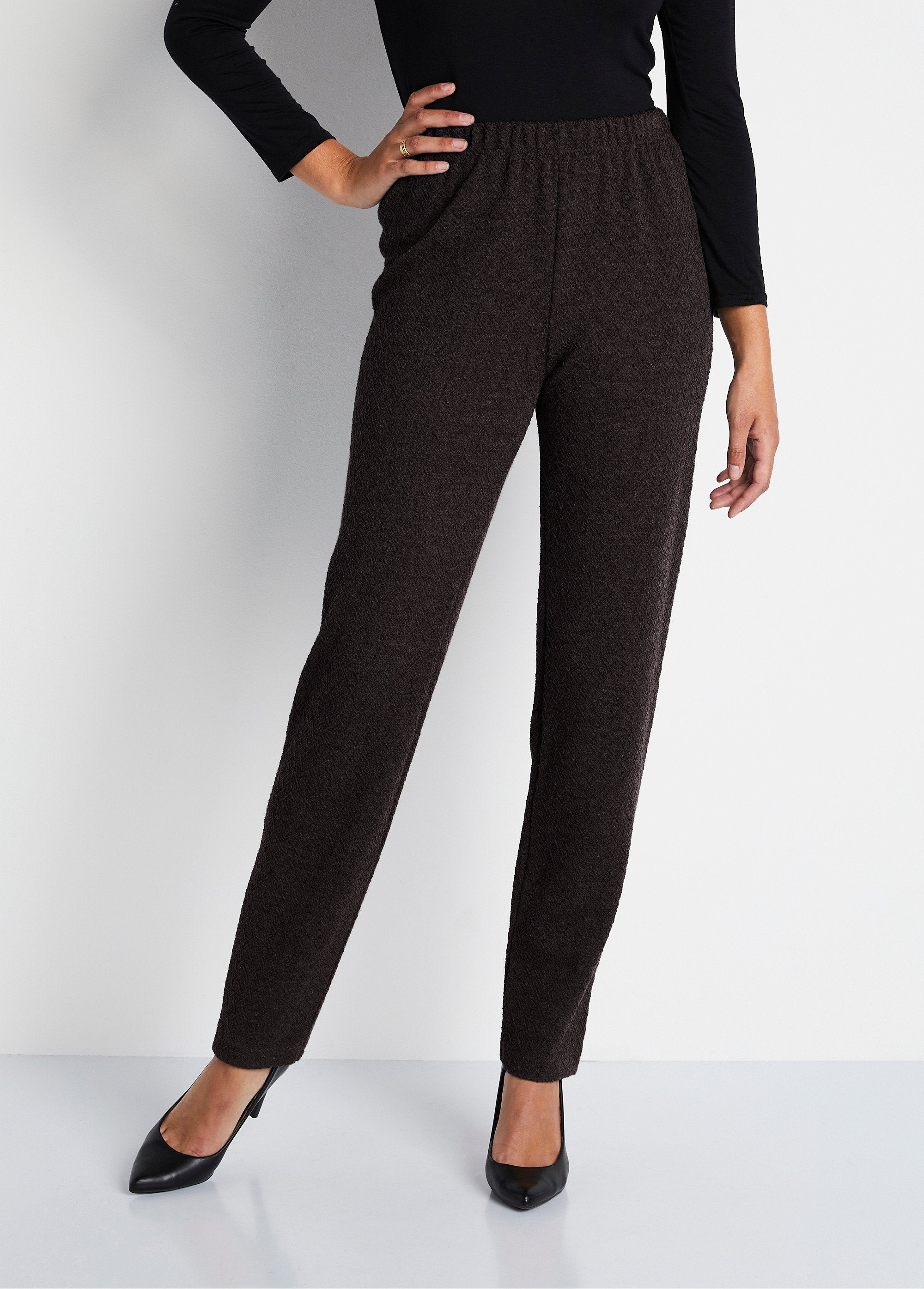 Legging_droit_ceinture_élastiquée_avec_laine_Uni_marron_FA1_slim