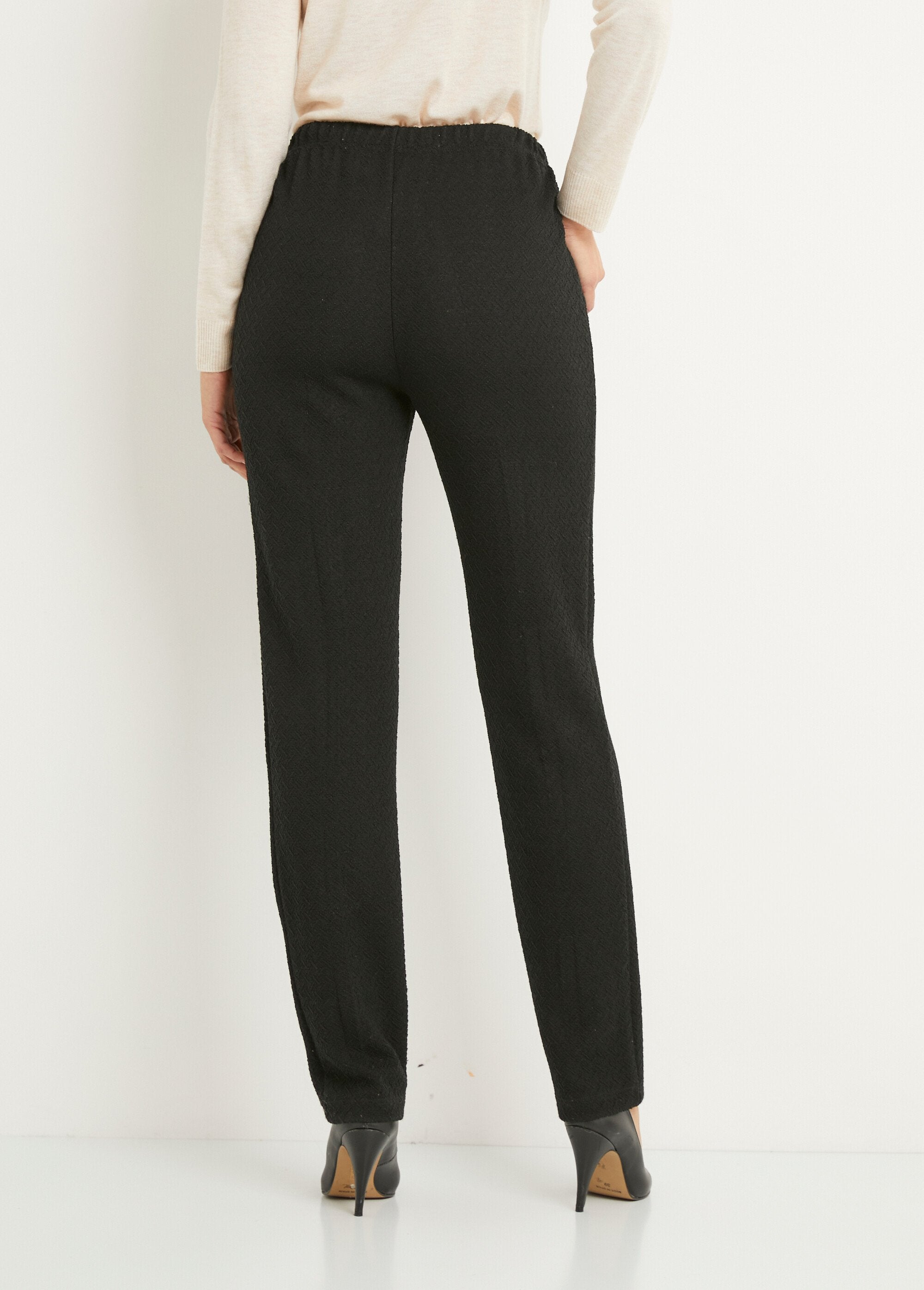 Legging_droit_ceinture_élastiquée_avec_laine_Uni_noir_DO1_slim