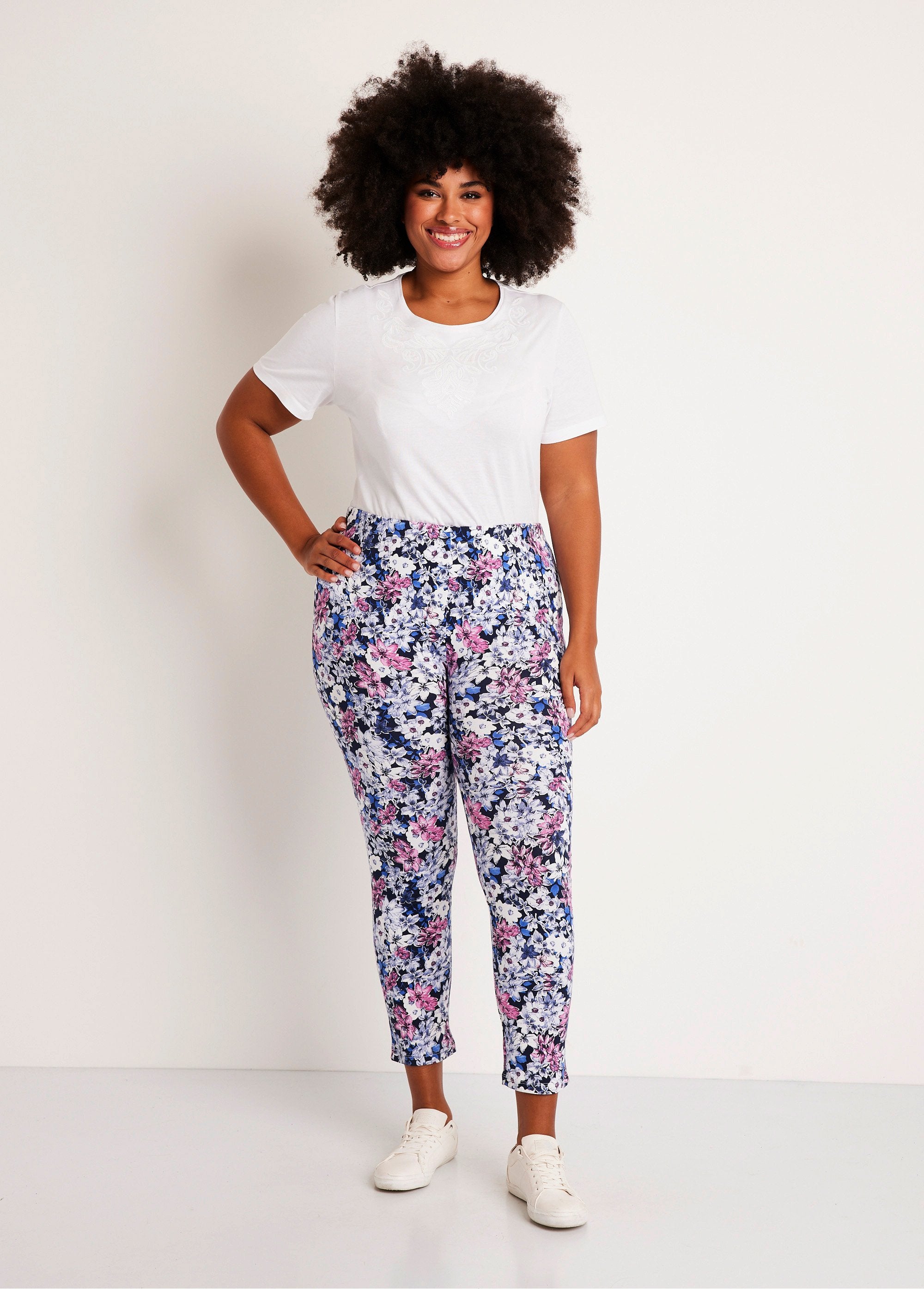 Legging_imprimé_ceinture_élastiquée_Fleurs_SF1_curvy