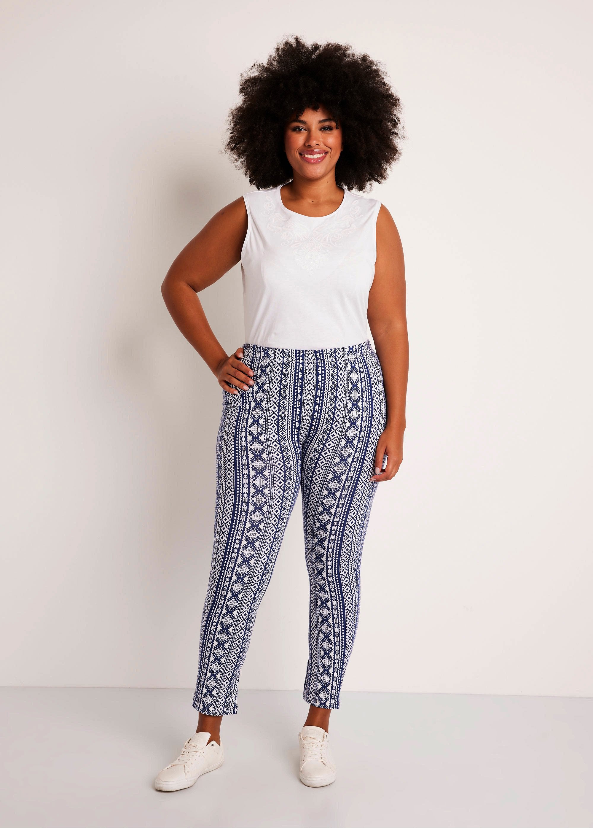 Legging_imprimé_ceinture_élastiquée_Rayures_SF1_curvy