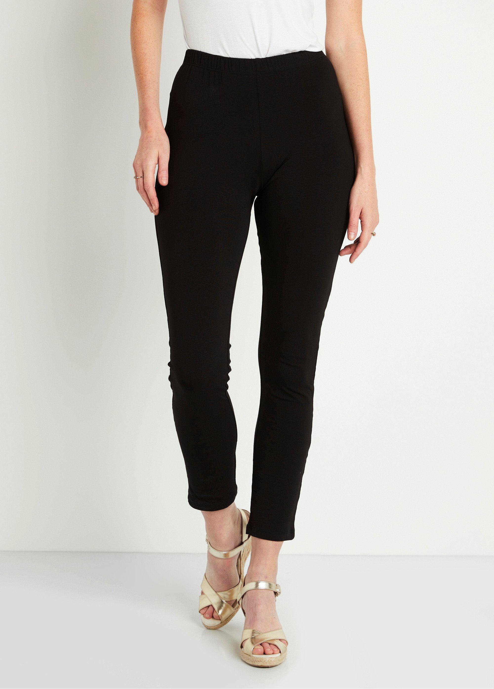 Bedrukte_legging_met_elastische_tailleband_Effen_zwart_FA1_slim