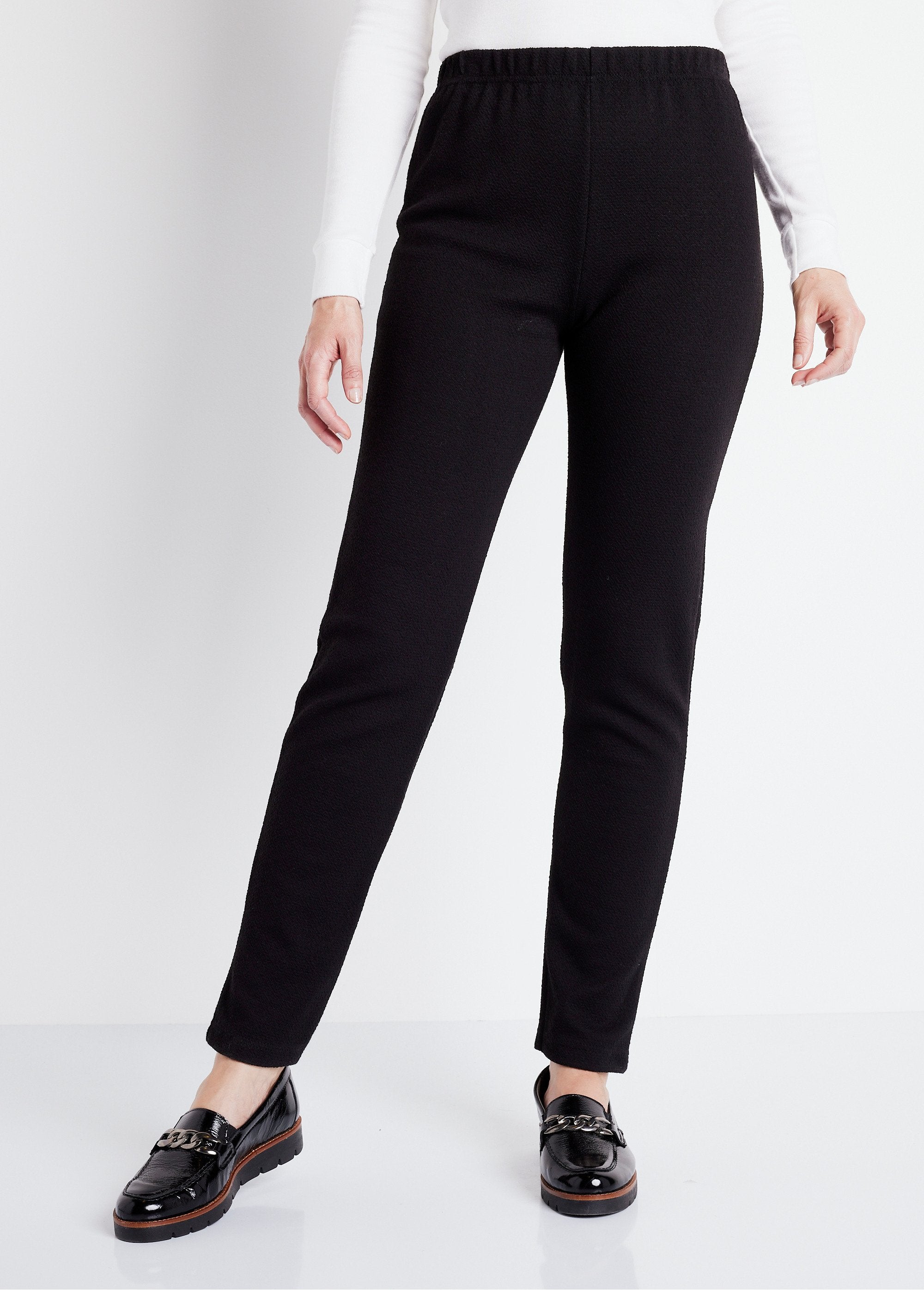 Legging_taille_élastiquée_jersey_extensible_Uni_noir_FA2_slim