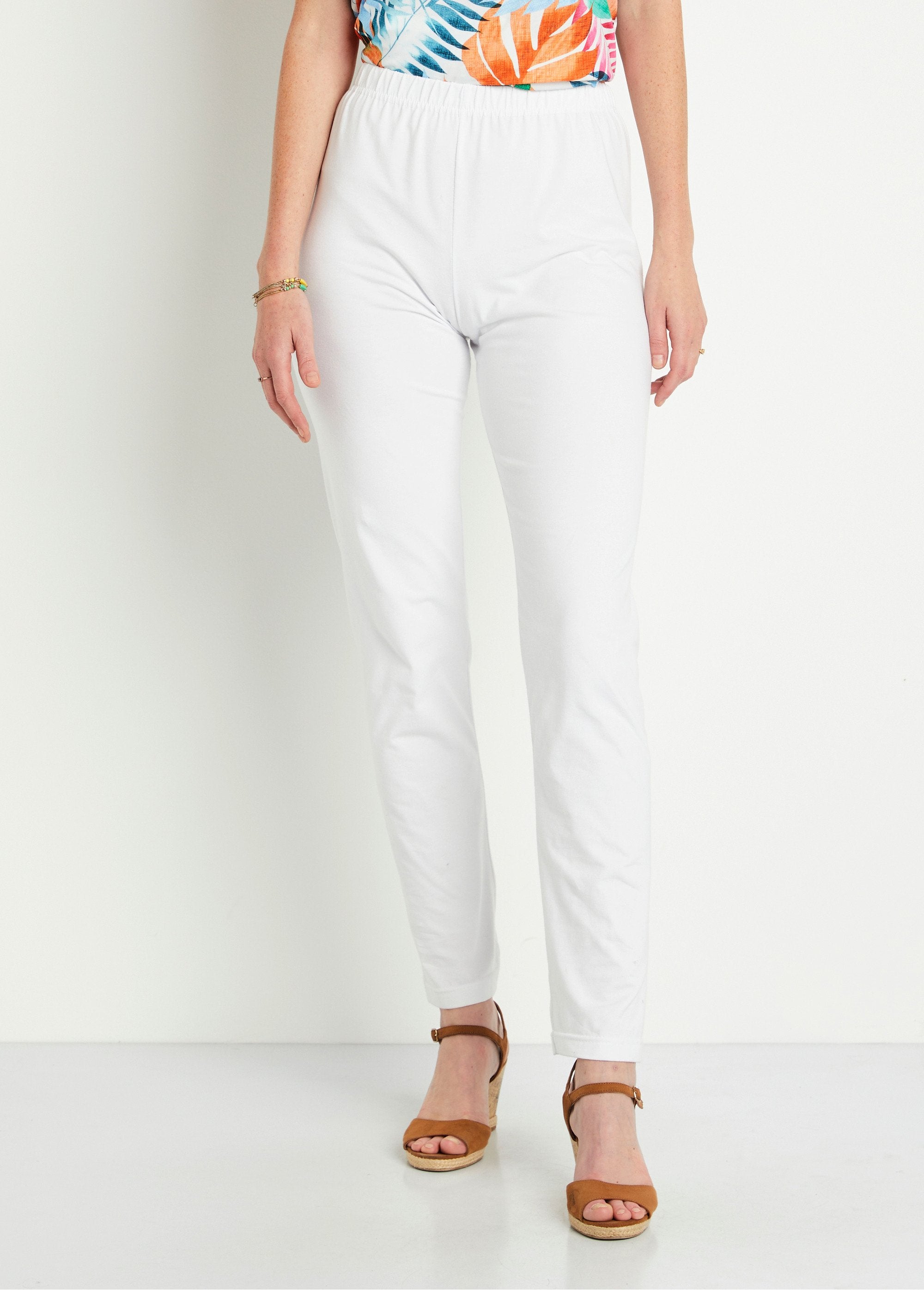 Legging_taille_élastiquée_jersey_coton_Blanc_FA1_slim