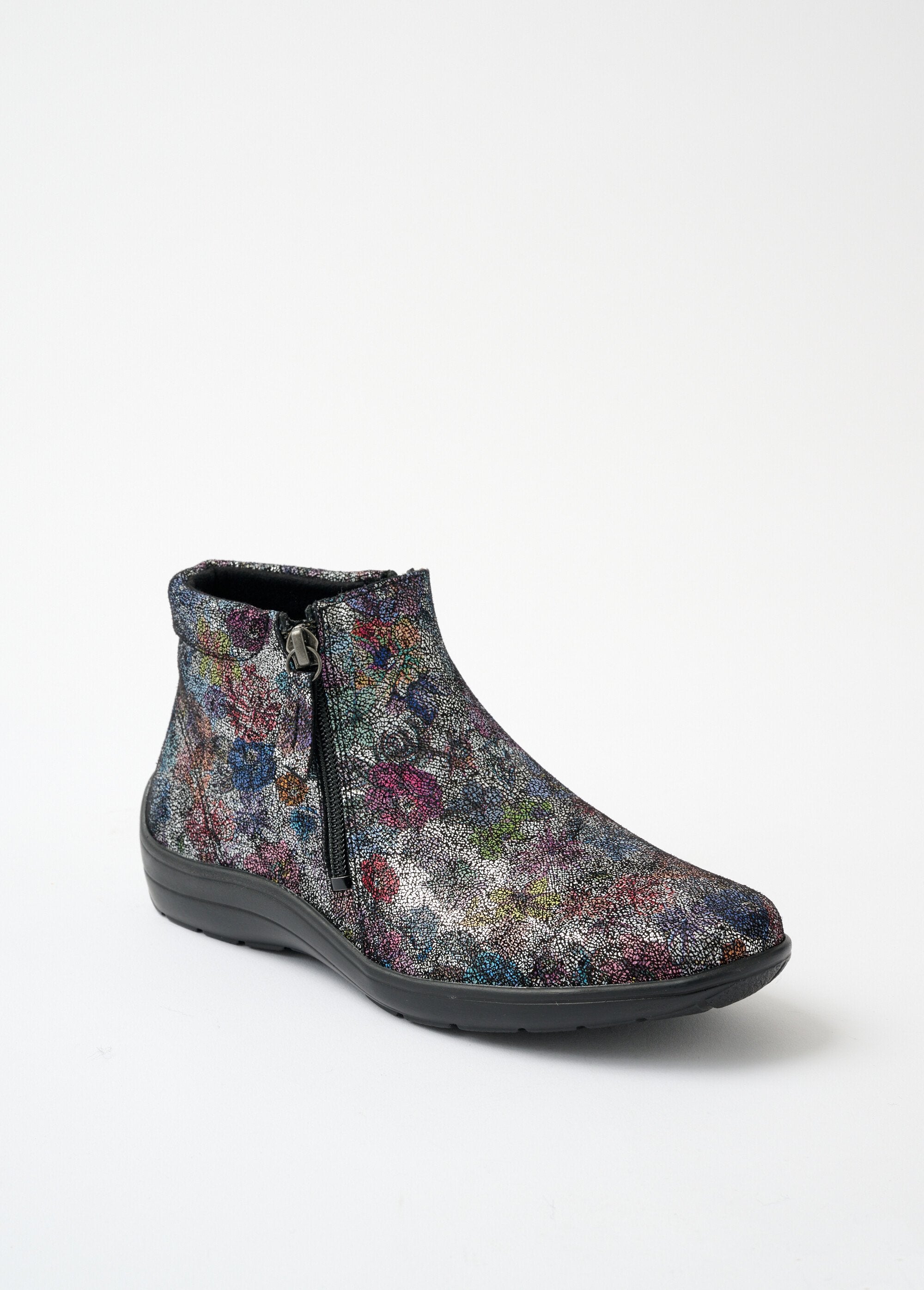 Low_boots_largeur_confort_zippés_cuir_fantaisie_Imprime_fleurs_FA1_slim