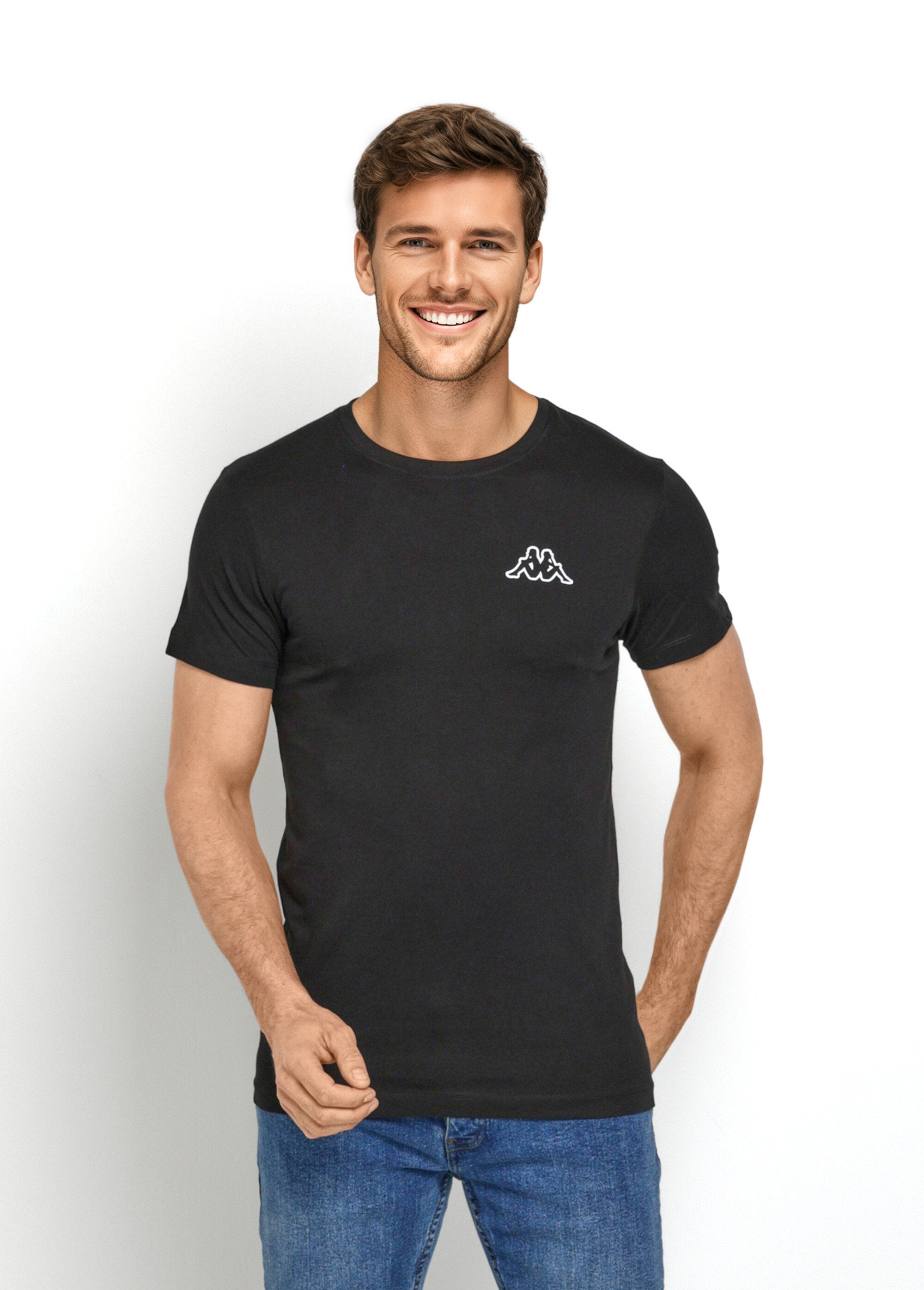 T-shirt_met_korte_mouwen_en_ronde_hals_Noir_FA1_slim