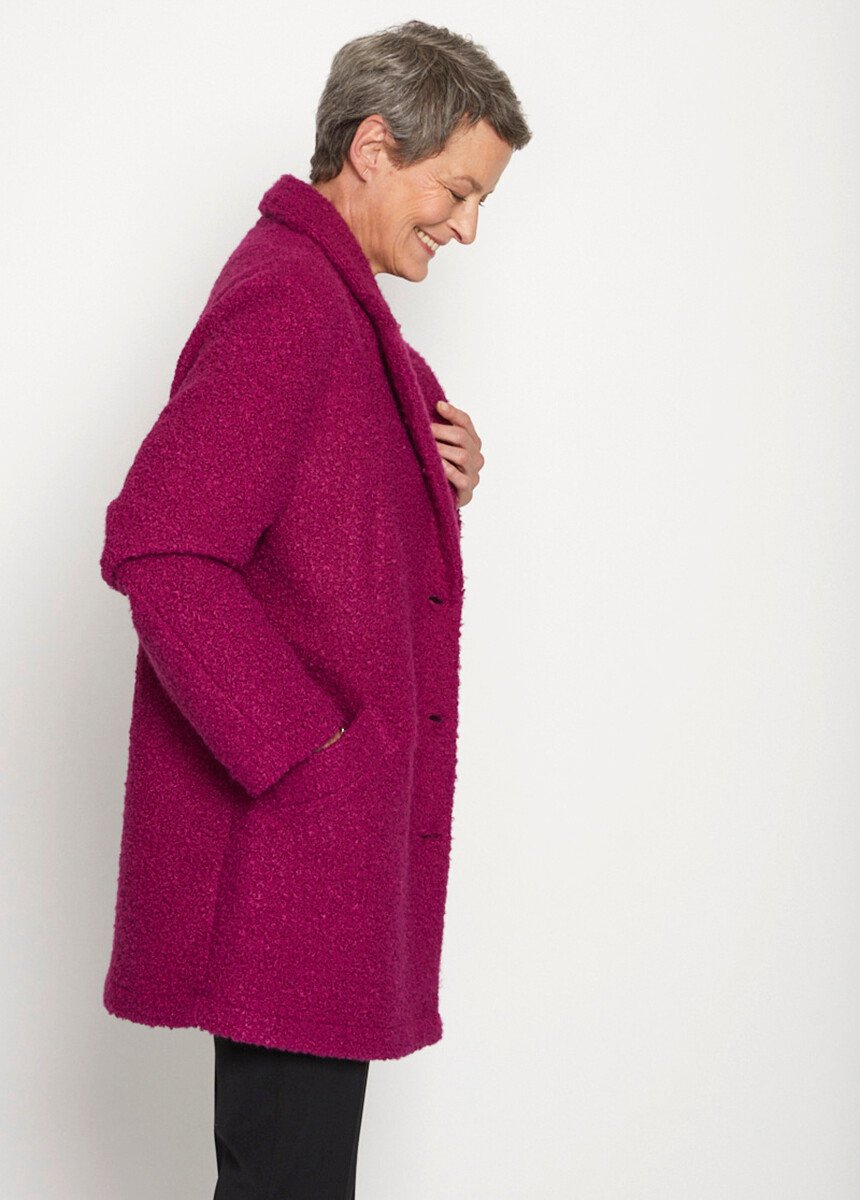 Manteau_tissu_bouclette_mi-long_boutonné_Fuchsia_DR1_slim