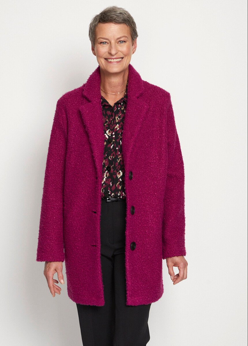 Manteau_tissu_bouclette_mi-long_boutonné_Fuchsia_FA1_slim