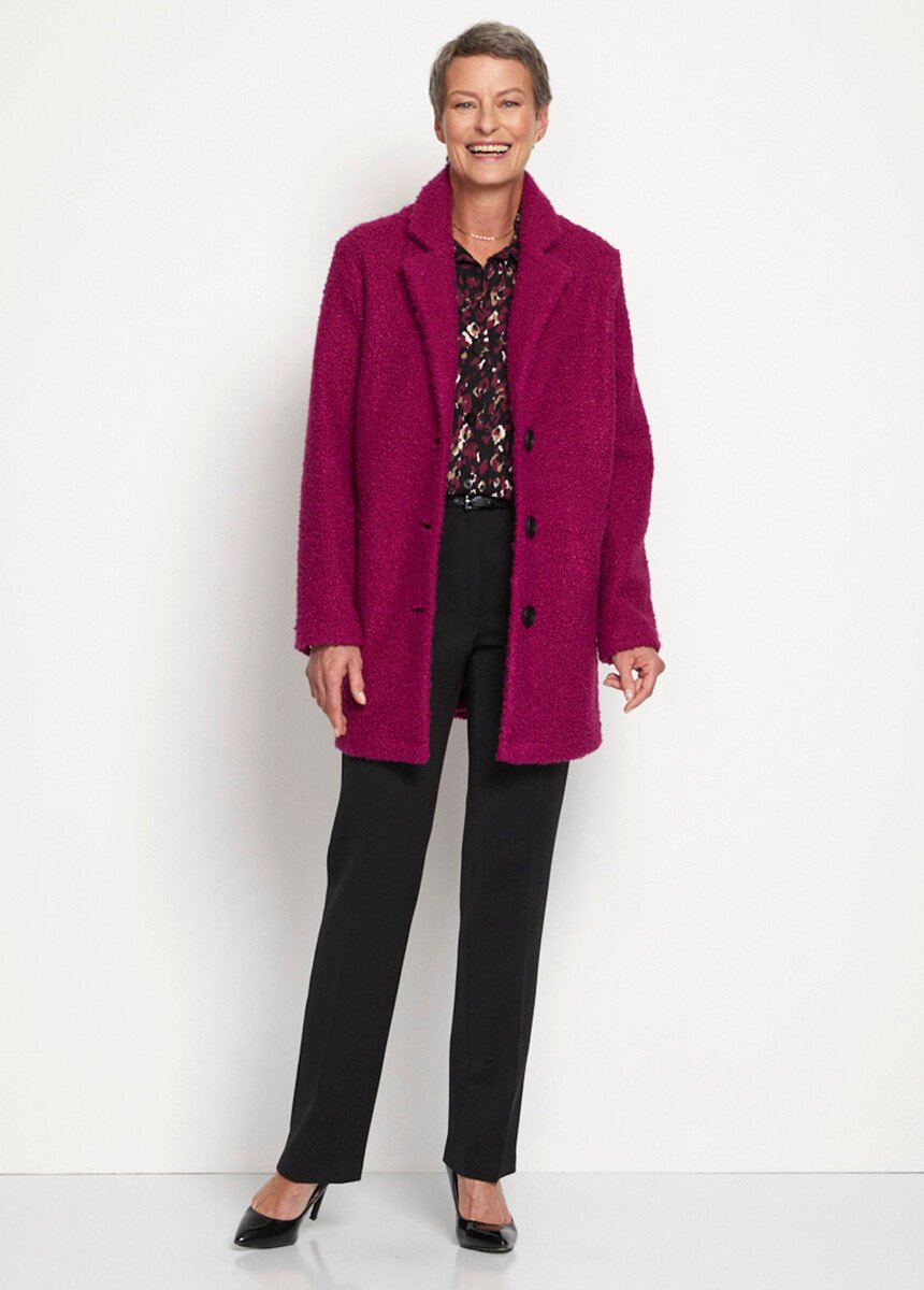 Manteau_tissu_bouclette_mi-long_boutonné_Fuchsia_SF1_slim