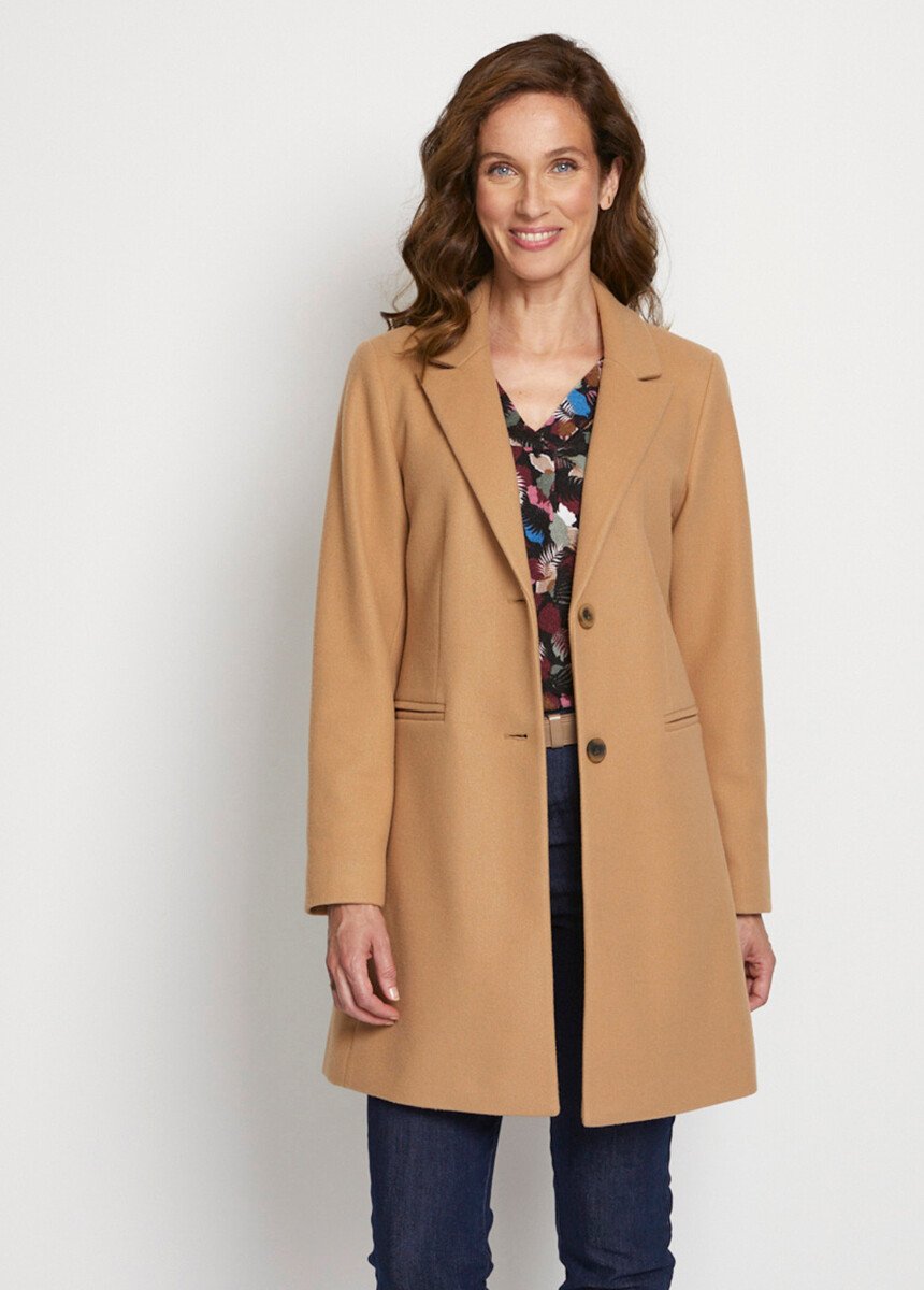 Manteau_col_tailleur_aspect_lainage_Camel_FA1_slim