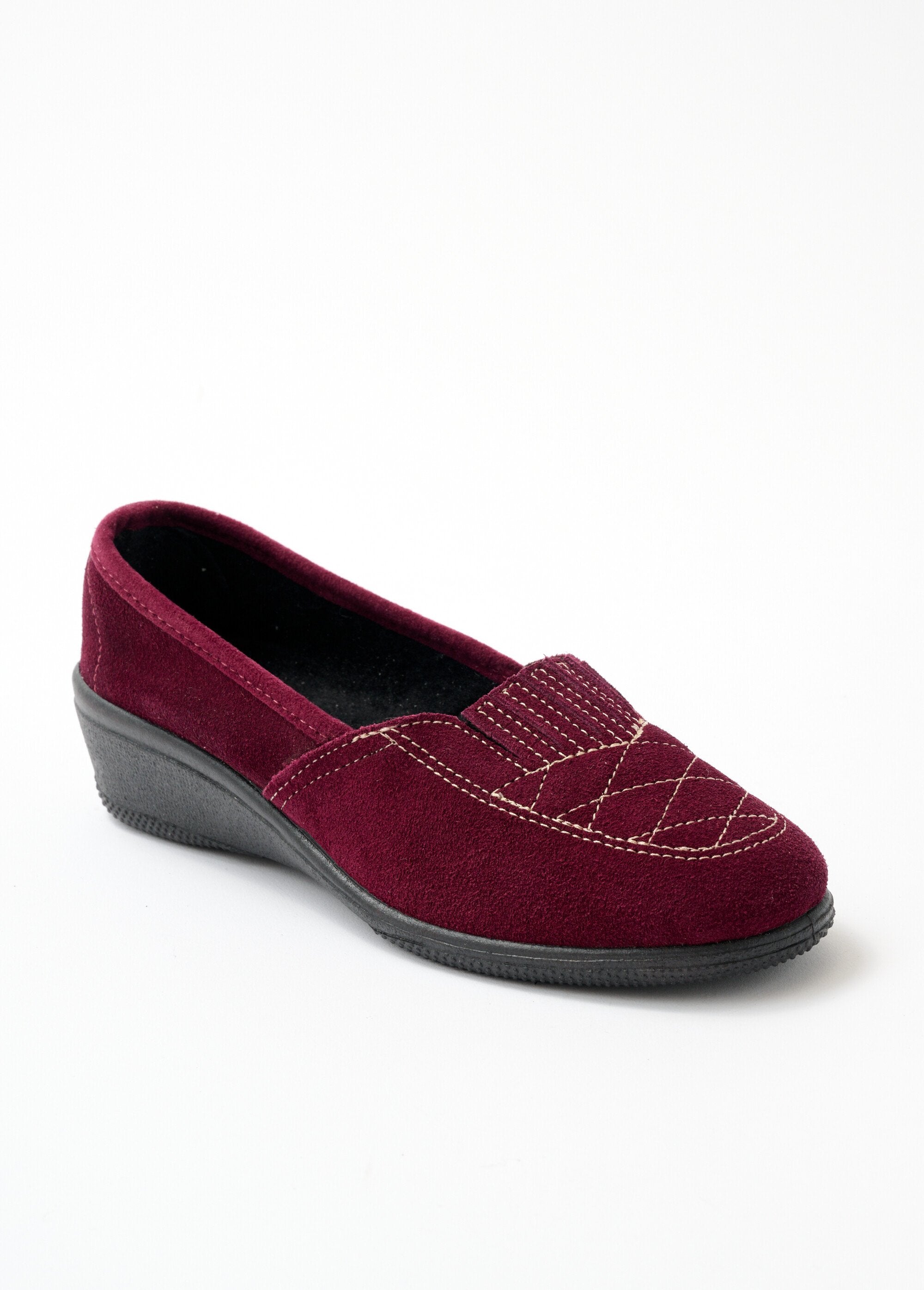 Mocassins_grande_largeur_élastiqué_cuir_Bordeaux_FA1_slim