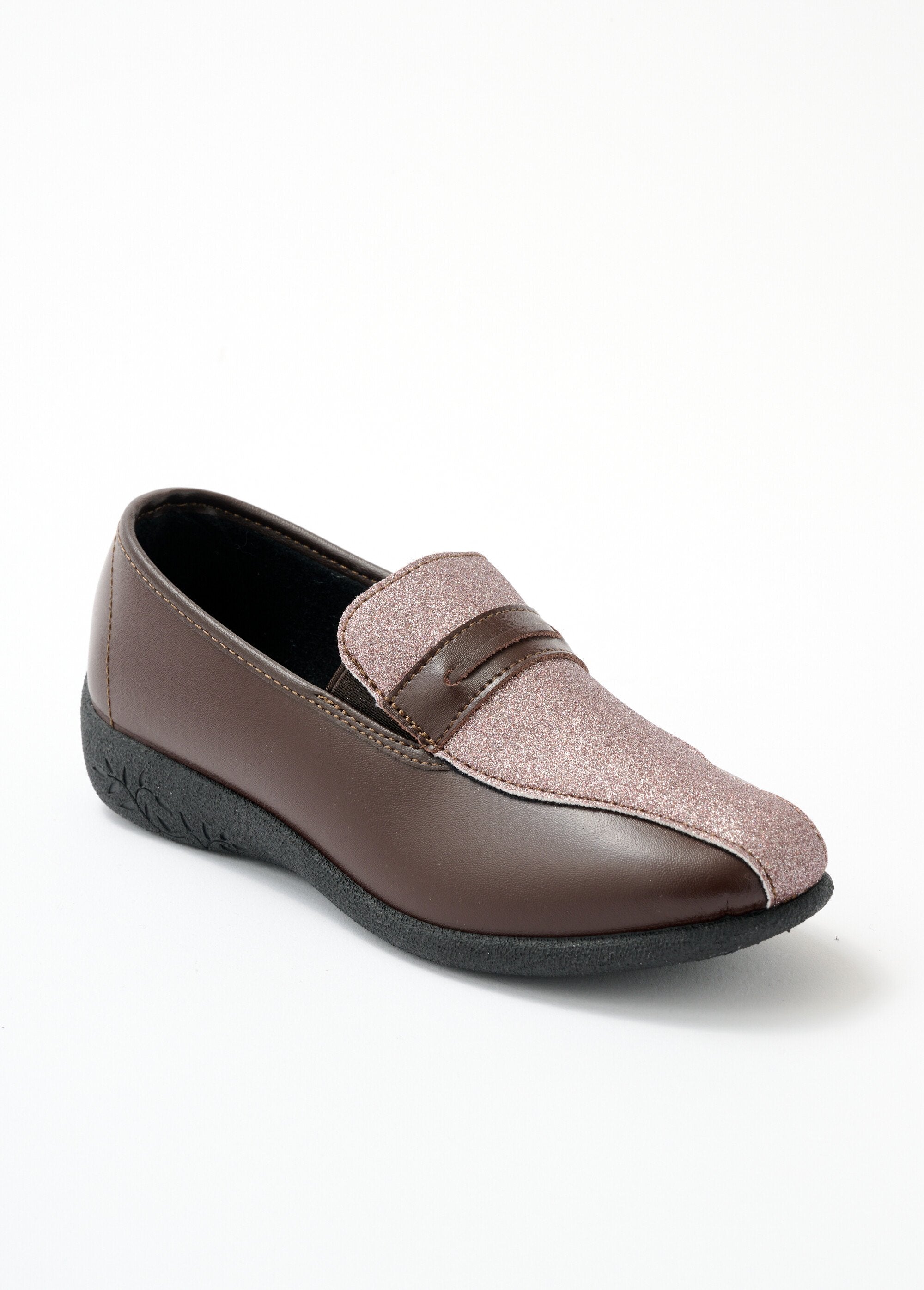 Mocassins_largeur_confort_élastiques_d'aisance_Marron_FA1_slim