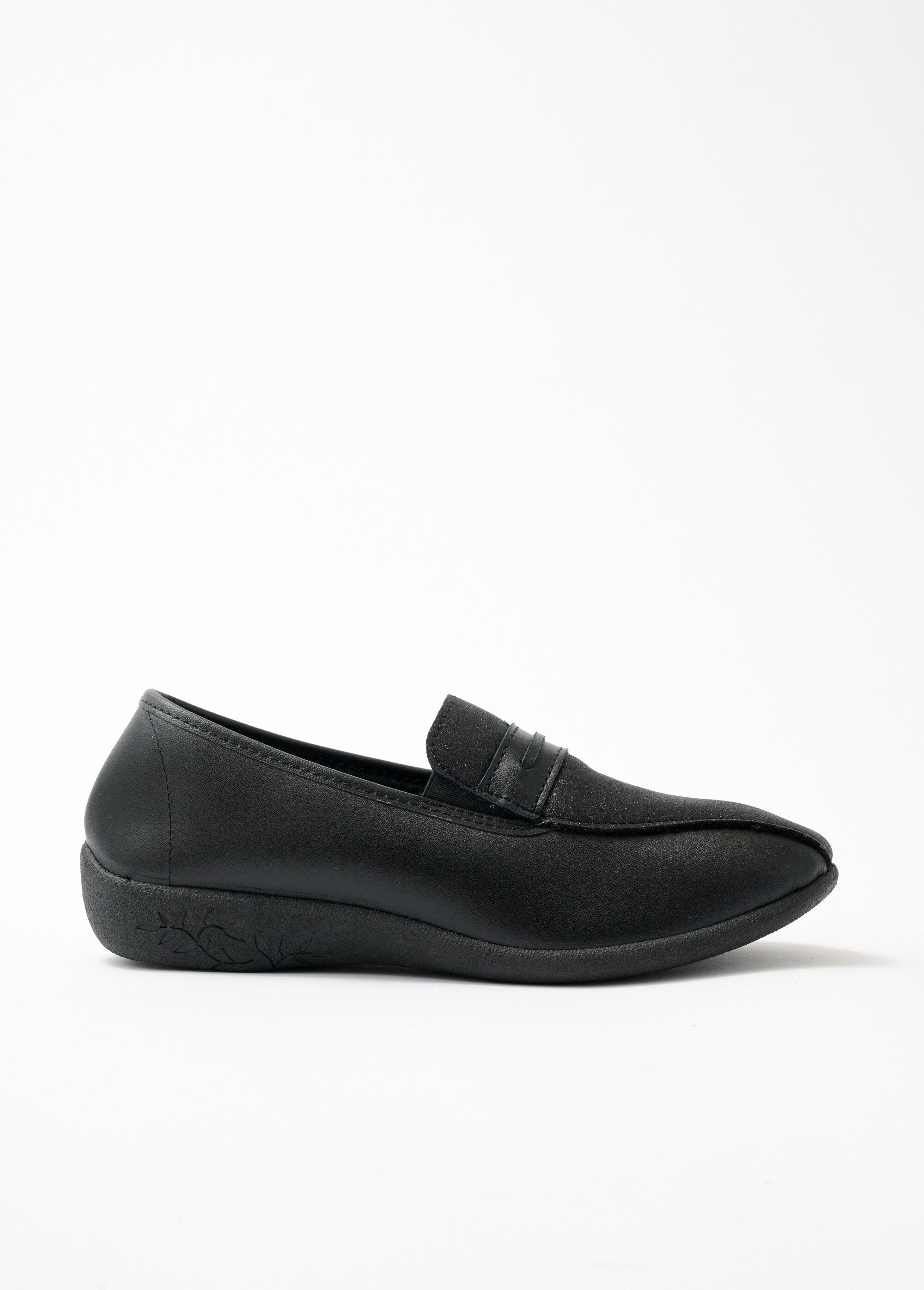 Mocassins_largeur_confort_élastiques_d'aisance_Noir_DR1_slim