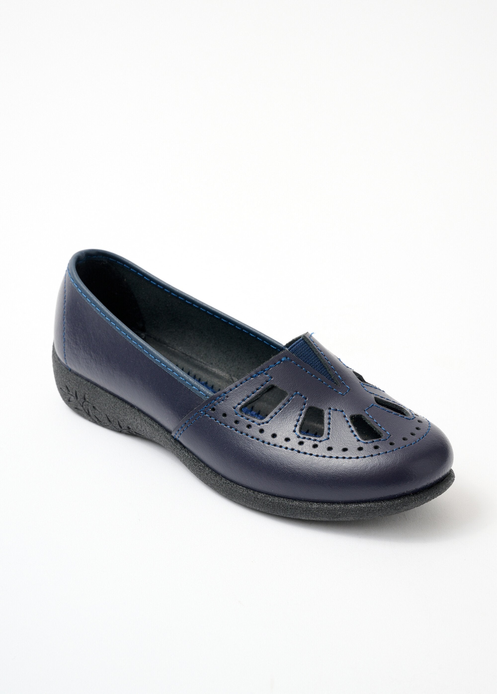 Mocassins_cuir_largeur_confort_élastiqué_Marine_FA1_slim