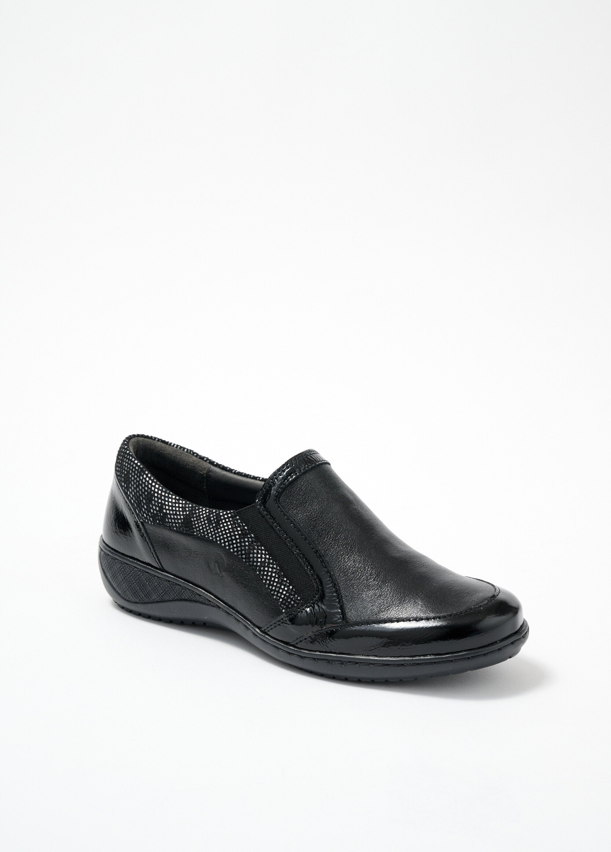 Mocassins_élastiqués_compensés_grande_largeur_cuir_Noir_FA1_slim