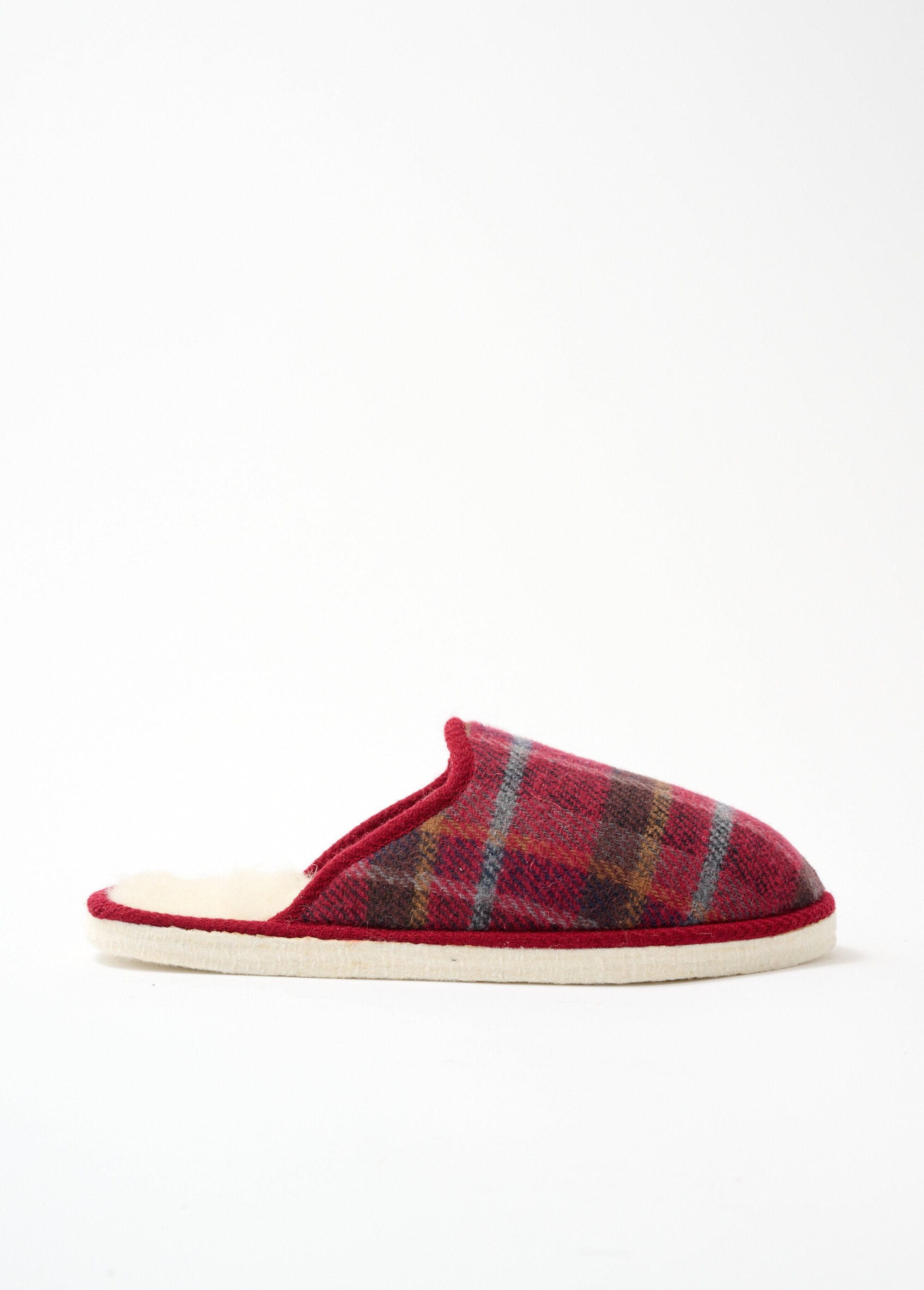 Chaussons_mules_mixtes_tissu_écossais_Ecossais_bordeaux_DR1_slim