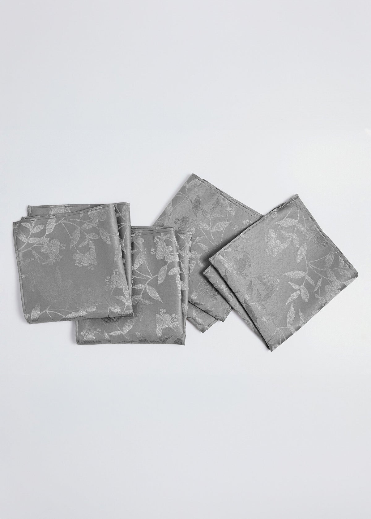 Nappe Ronde En Damassé Polyester 1m80 Gris Souris - Moderne, Neuve Avec Étiquettes