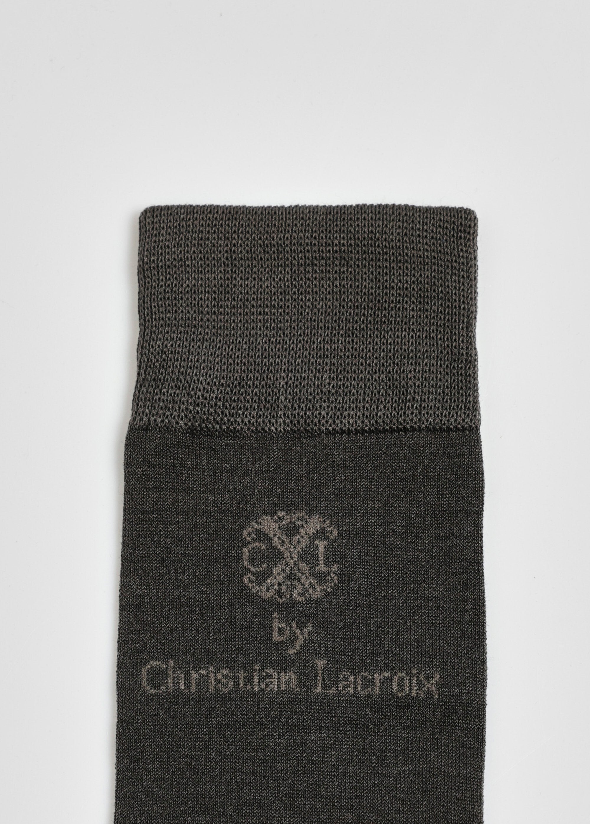 Paire_de_chaussettes_coton_mercerisé_Gris_fonce_DE2_slim