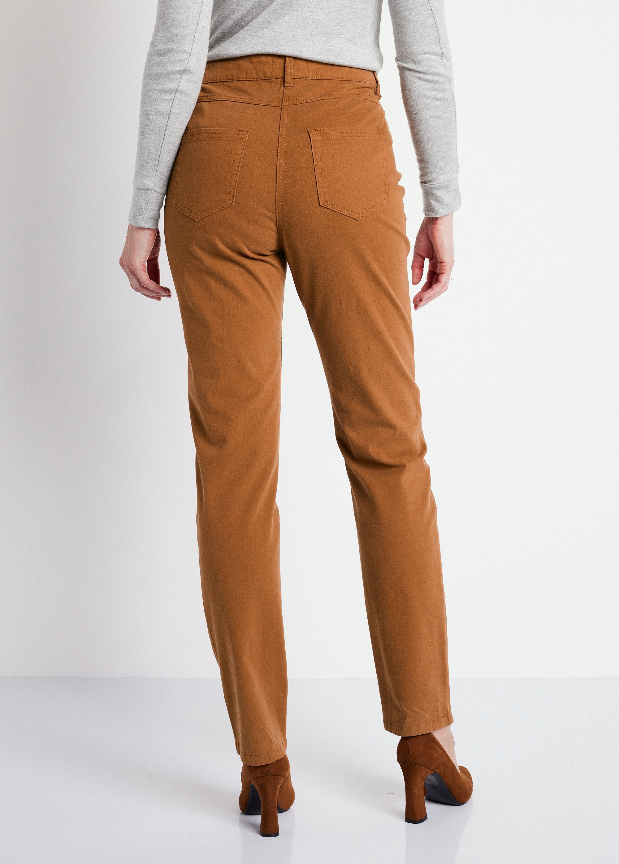 Pantalon_droit_5_poches_coton_stretch_Ecureuil_DO1_slim