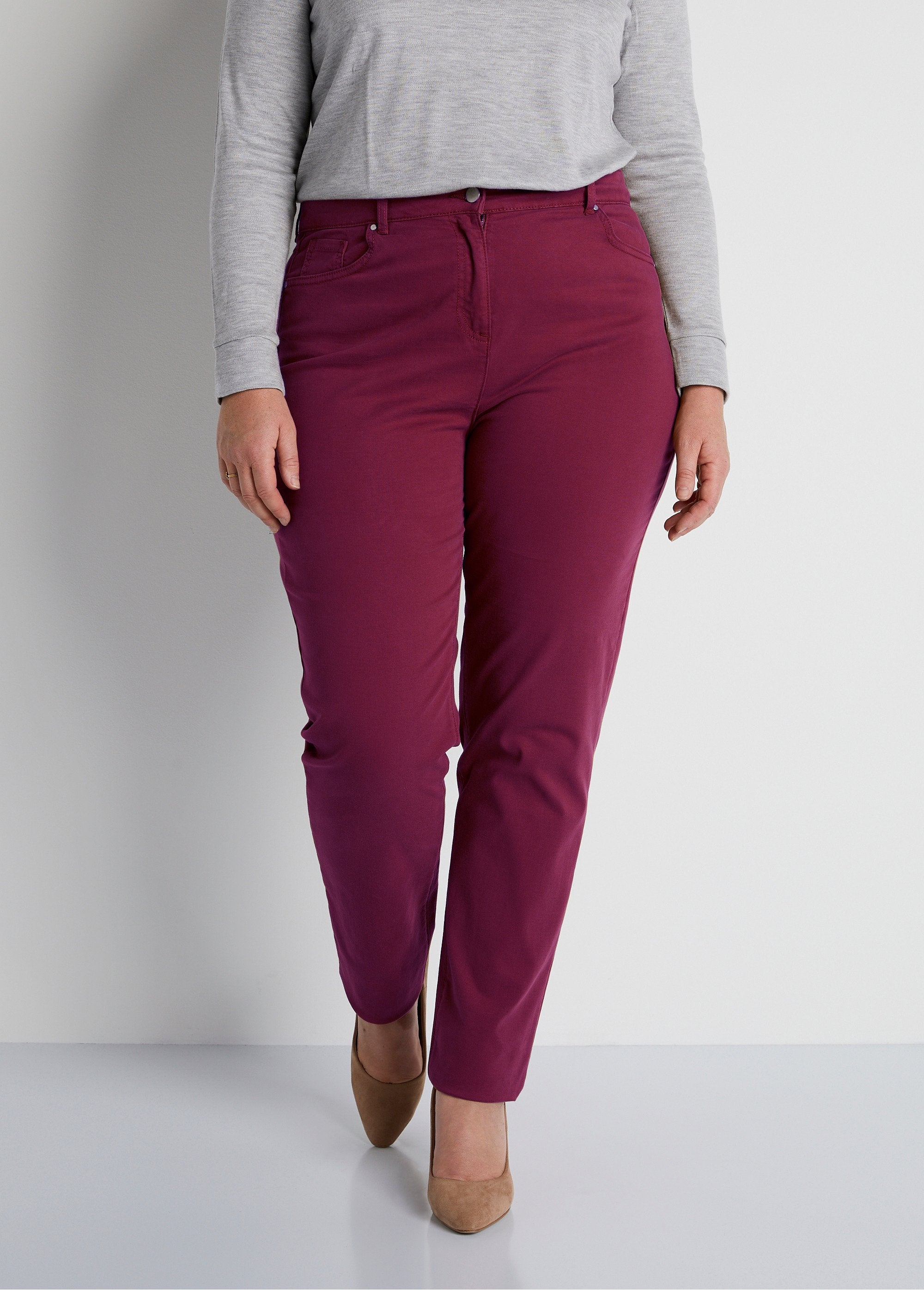 Pantalon_droit_5_poches_coton_stretch_Bordeaux_FA1_curvy