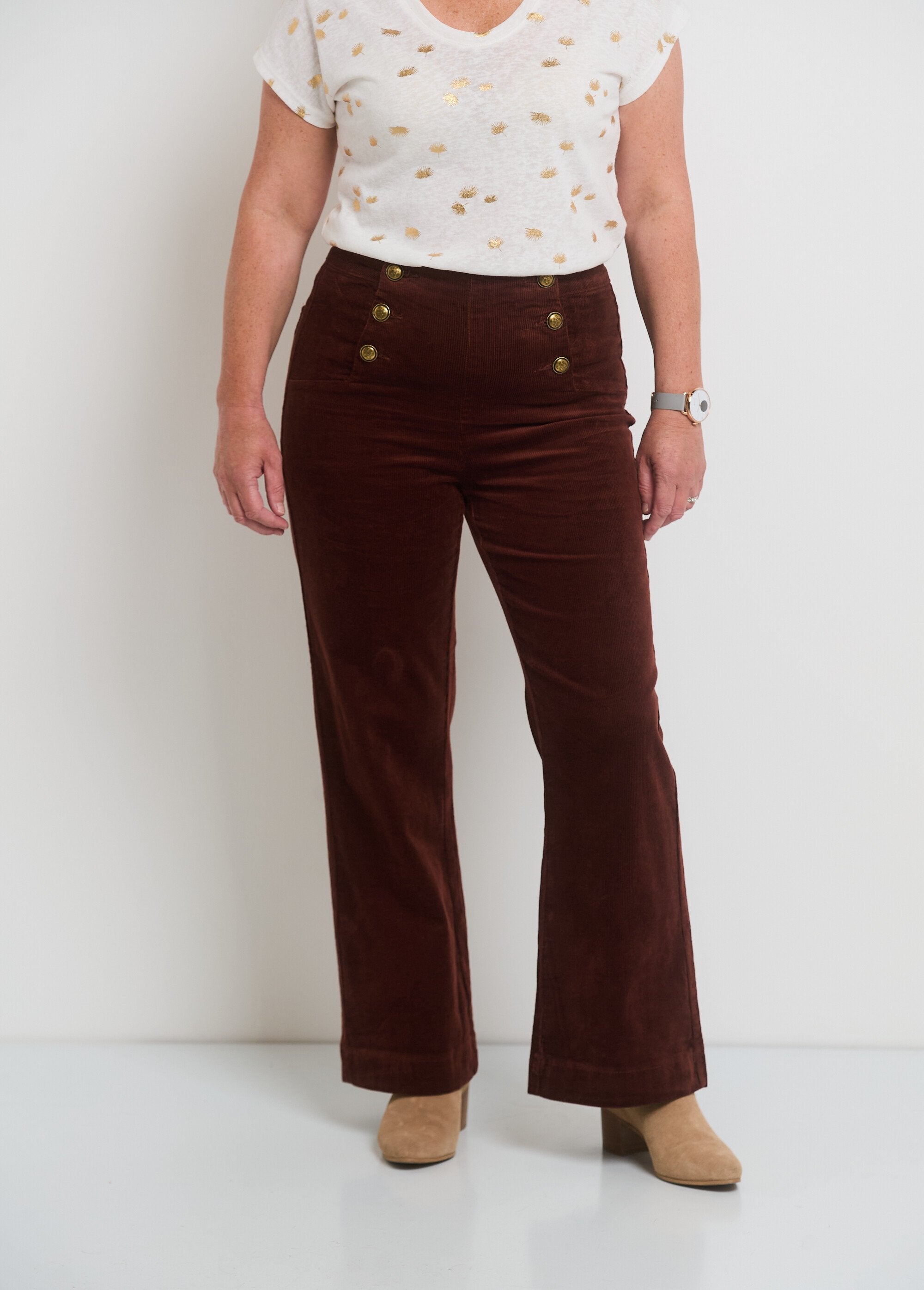 Fluwelen_flare_broek_Marron_FA1_slim