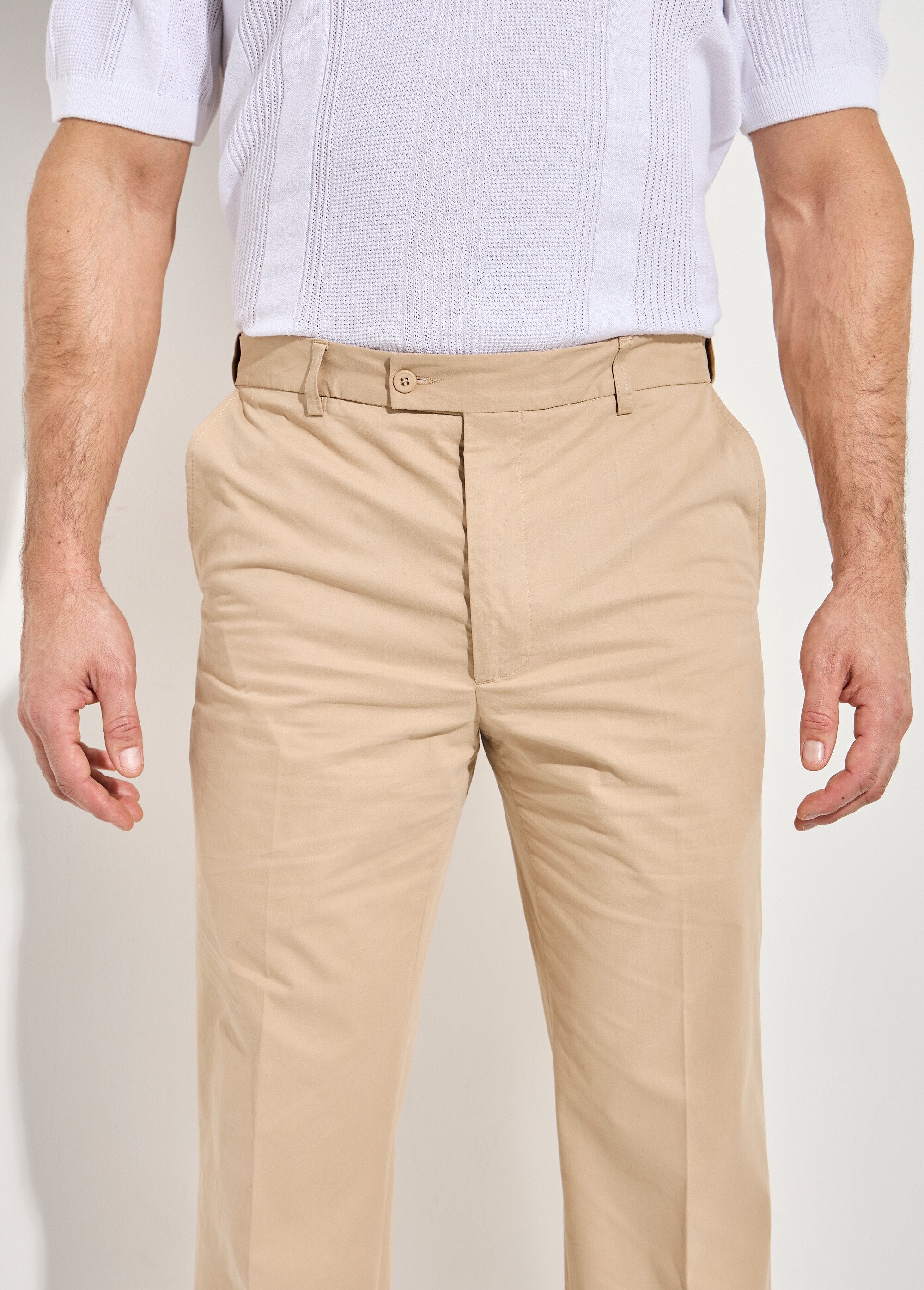 Broek_van_polyesterkatoen_met_onzichtbare,_verstelbare_tailleband_Beige_DE1_slim