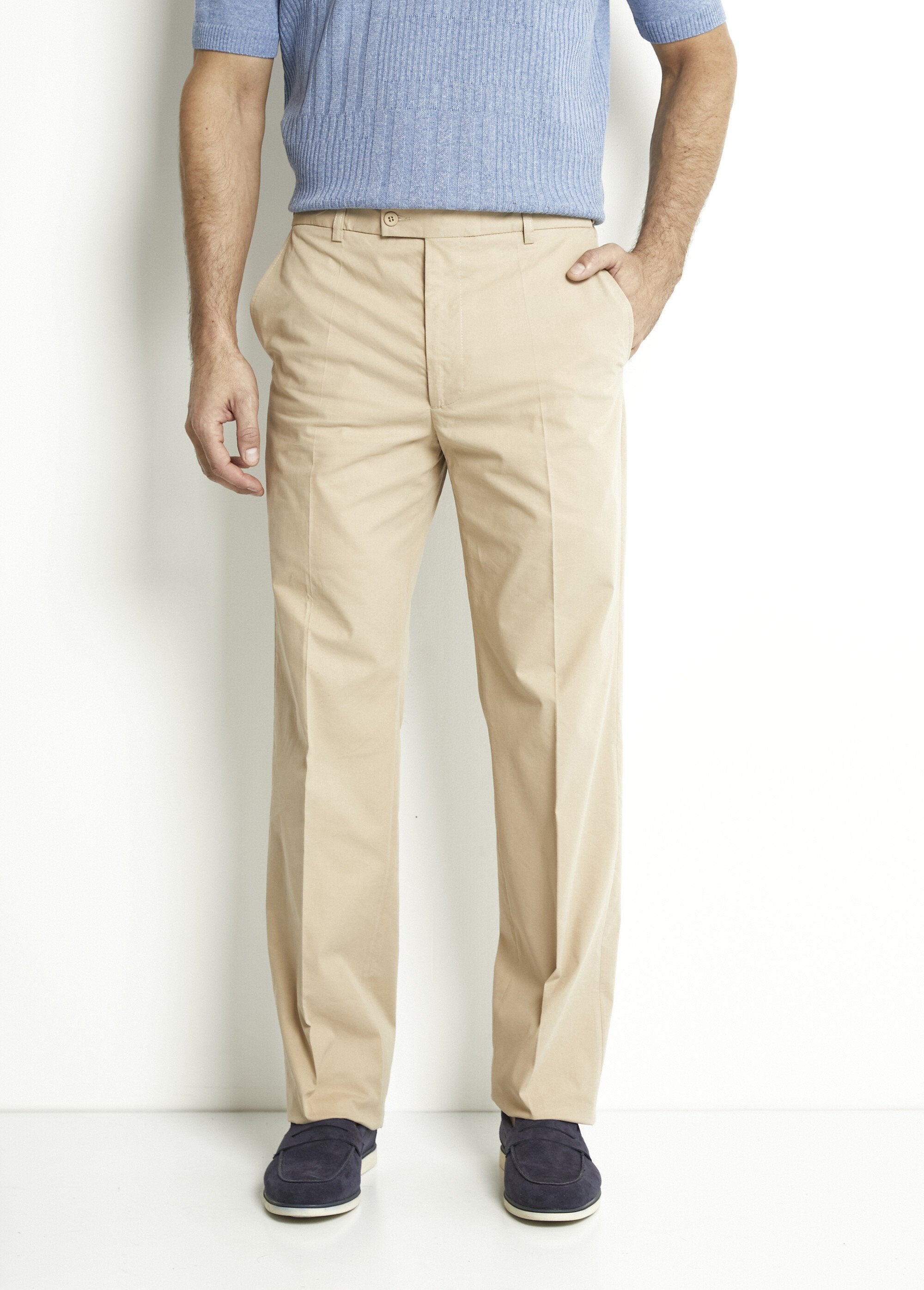 Broek_van_polyesterkatoen_met_onzichtbare,_verstelbare_tailleband_Beige_FA1_slim