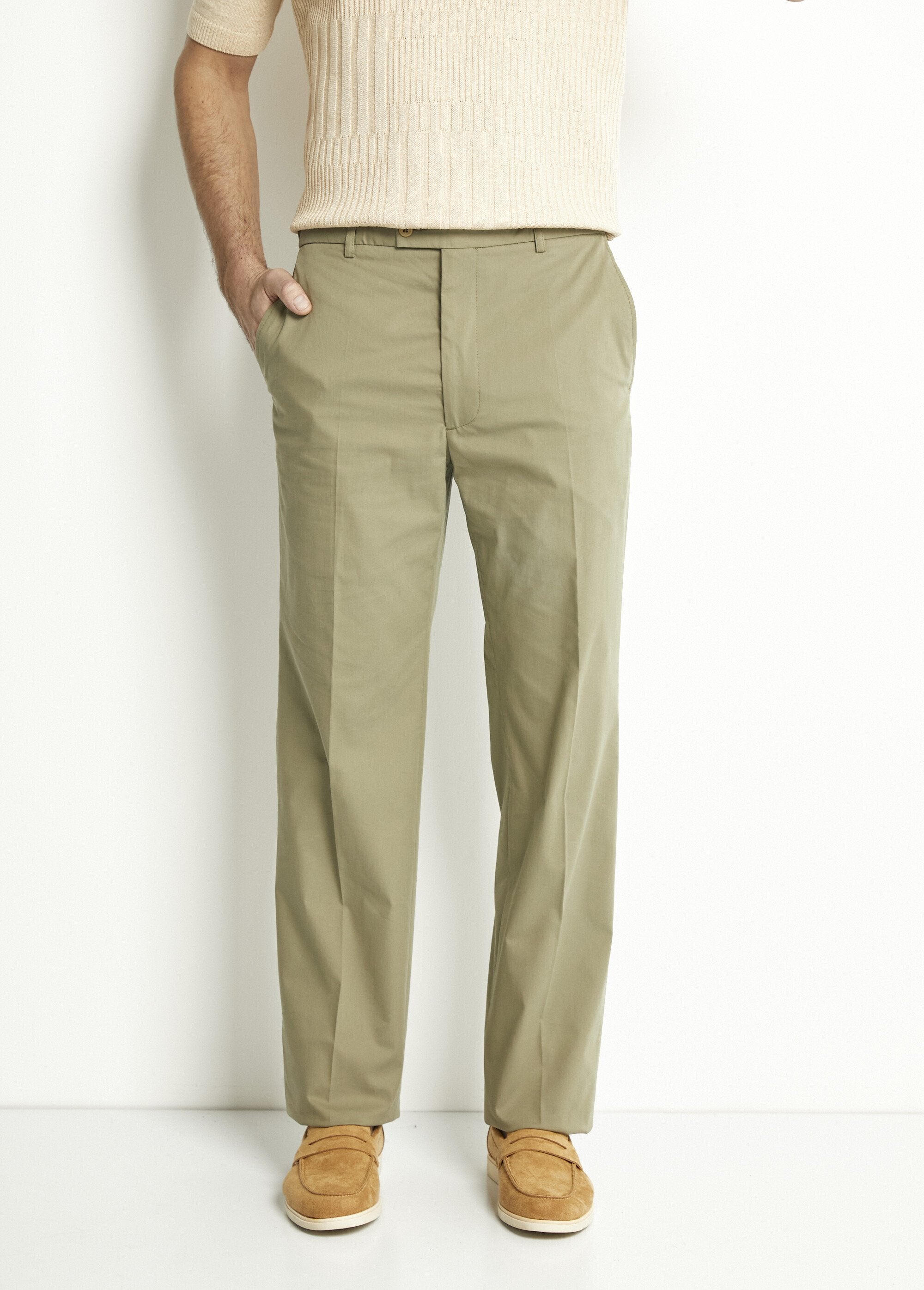 Pantalon_ceinture_ajustable_invisible_polycoton_Kaki_FA1_slim