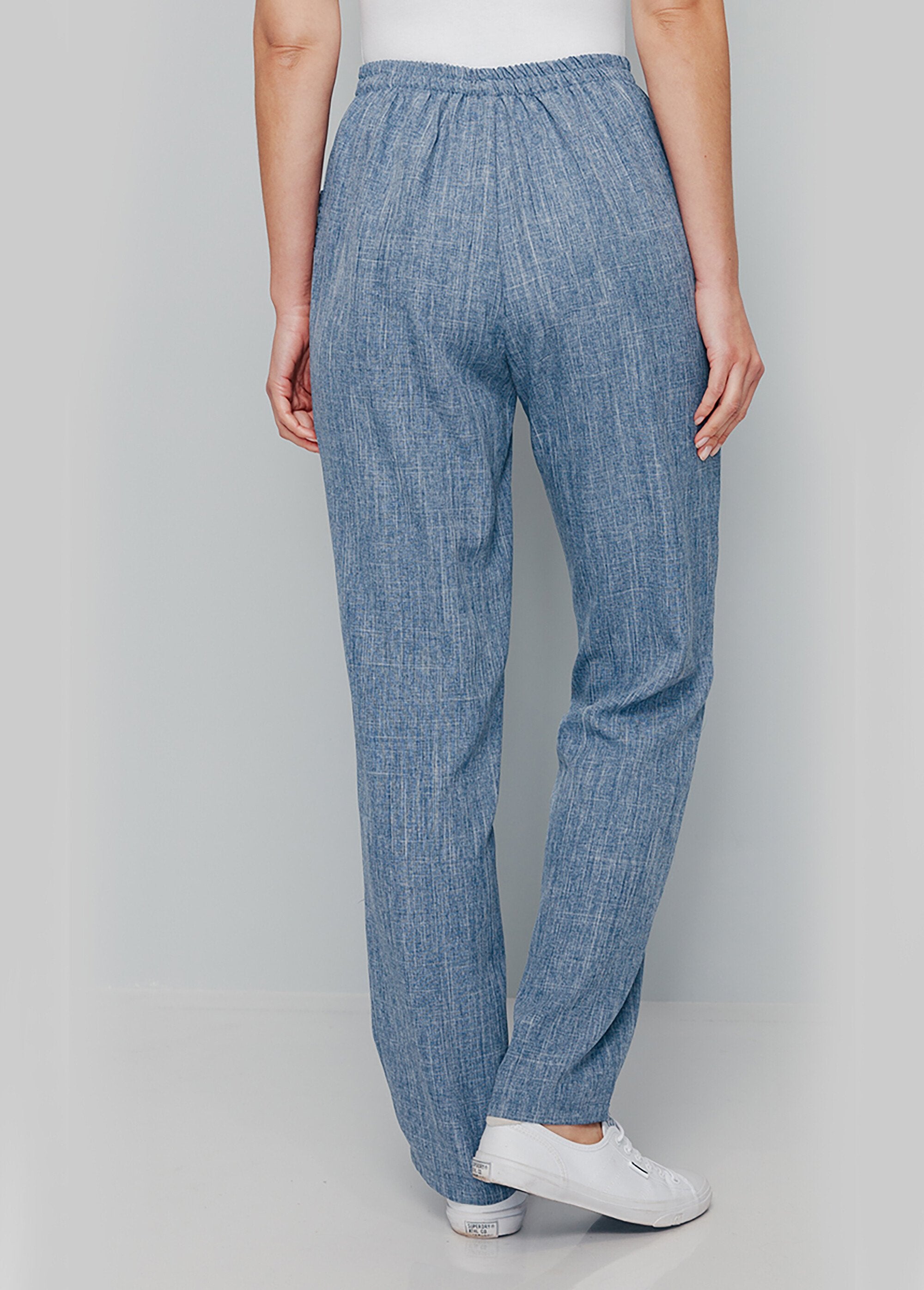 Pantalon_ceinture_élastiquée_ajouré_Bleu_DO1_slim