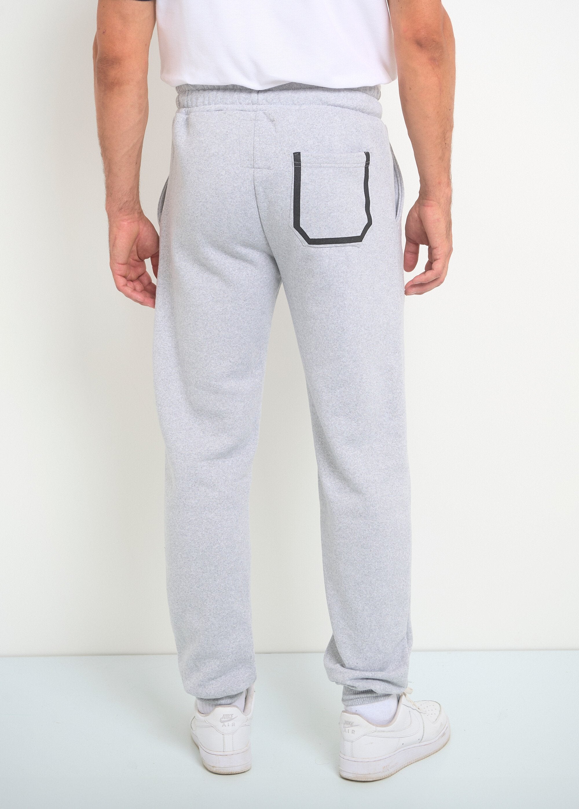 Joggingbroek_met_contrasterende_stropdas_Gris_melange_DO1_slim